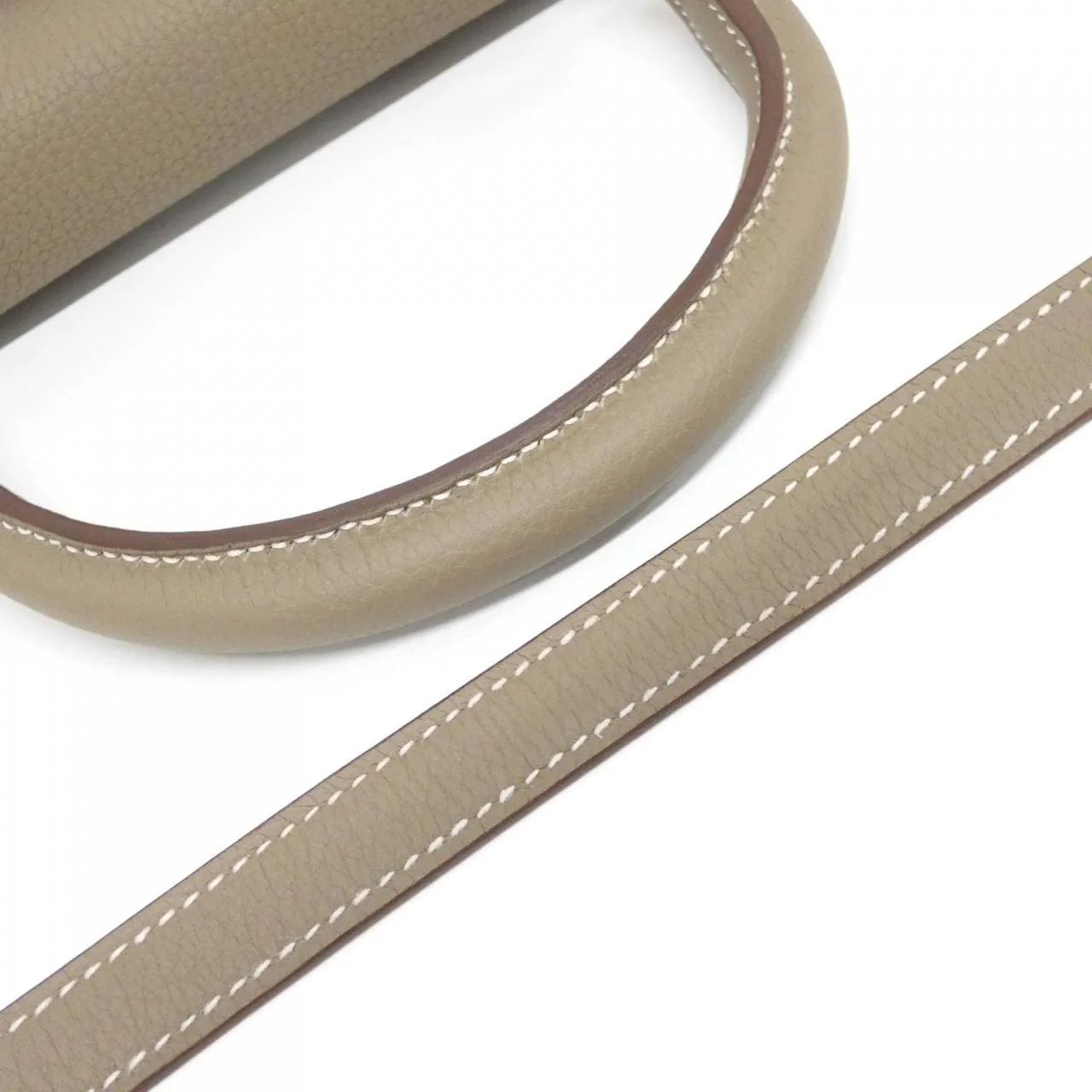 HERMES Kelly 027630CC Handbag Togo Etoupe Togo Leather Unused - Thumbnail 5