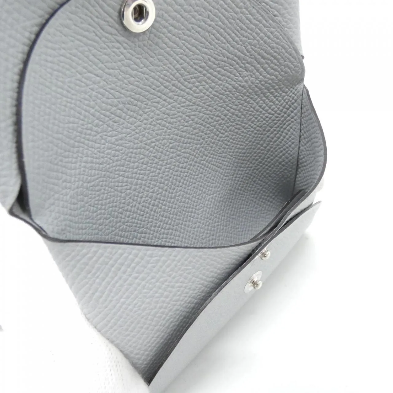 HERMES 083035CK Coin Case Epsom Blue Epsom Leather Unused - Thumbnail 3