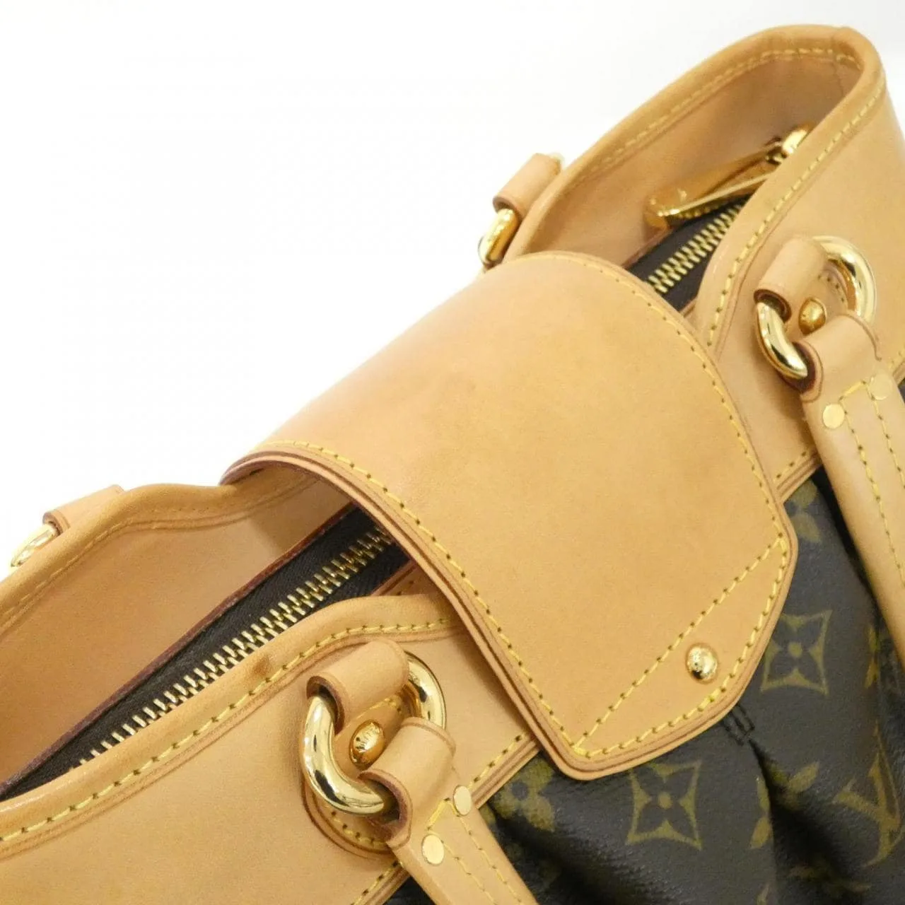 LOUIS VUITTON M45715 Handbag Monogram 黑色 Monogram 中古品B - 縮圖 5
