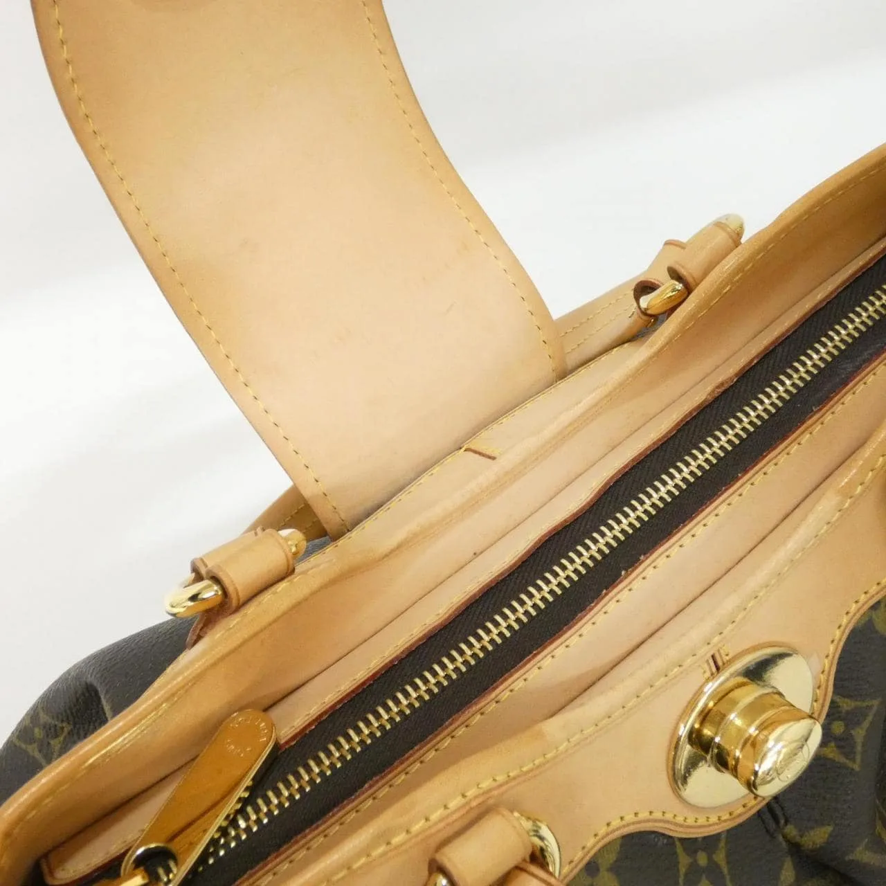 LOUIS VUITTON M45715 Handbag Monogram 黑色 Monogram 中古品B - 縮圖 7