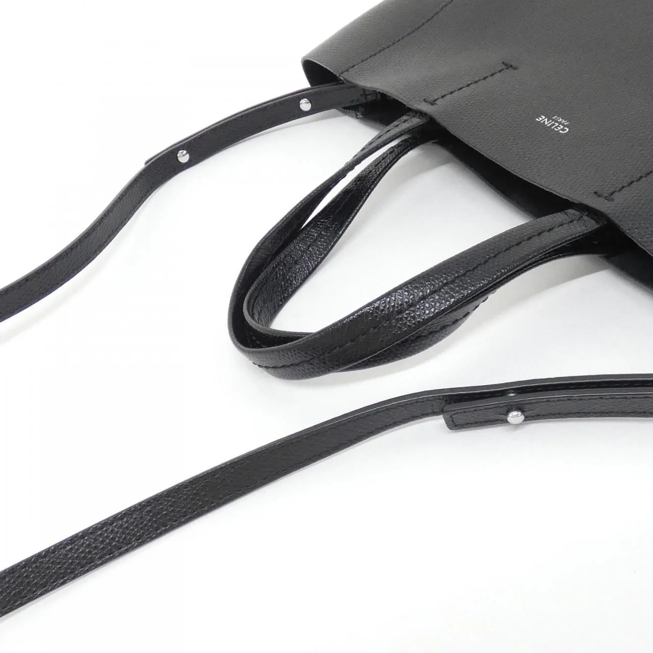 CELINE Cabas 189813XBA Handbag Black Rank A - Thumbnail 5