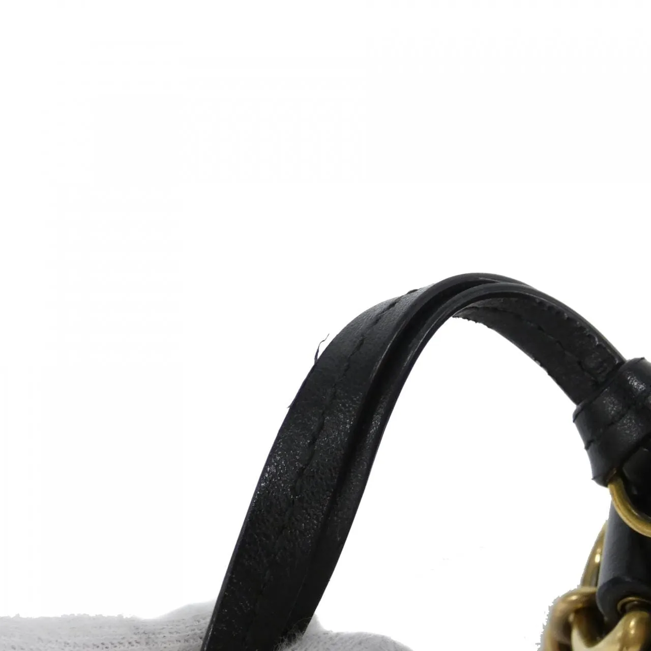 GUCCI GG Marmont 448065 DTD1T Shoulder Leather 黑色 皮革 中古品A - 縮圖 5