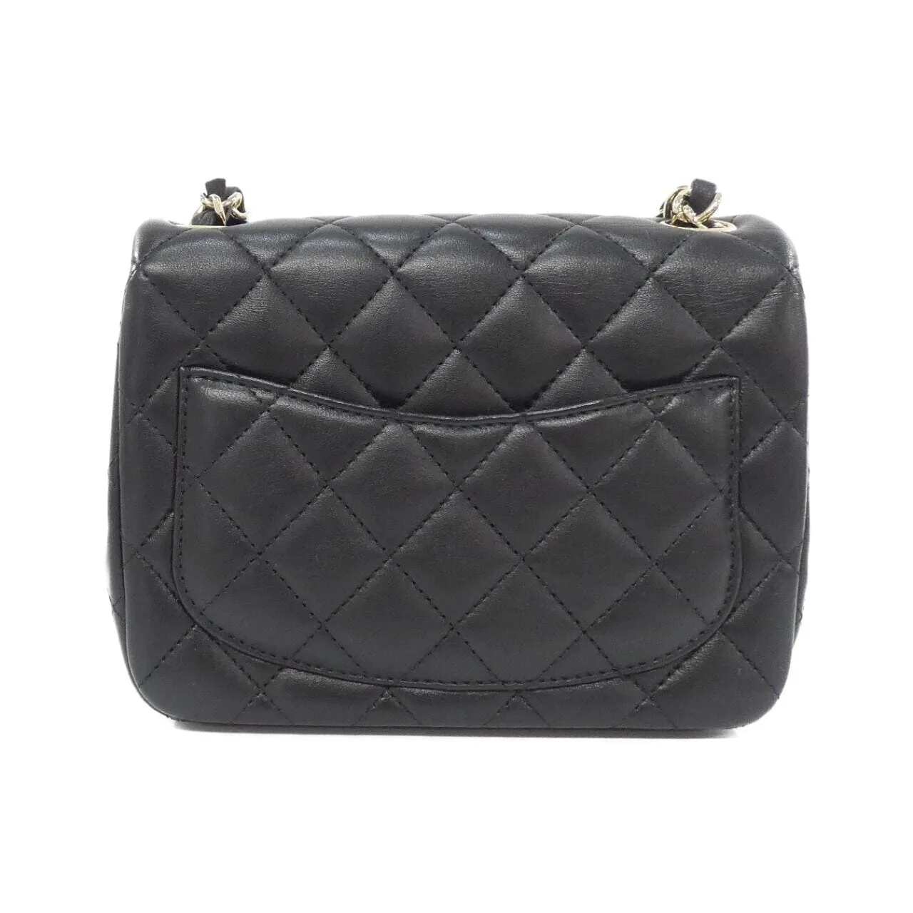 CHANEL Matelasse 35200 Shoulder Lambskin Black Lambskin Rank A - Thumbnail 2