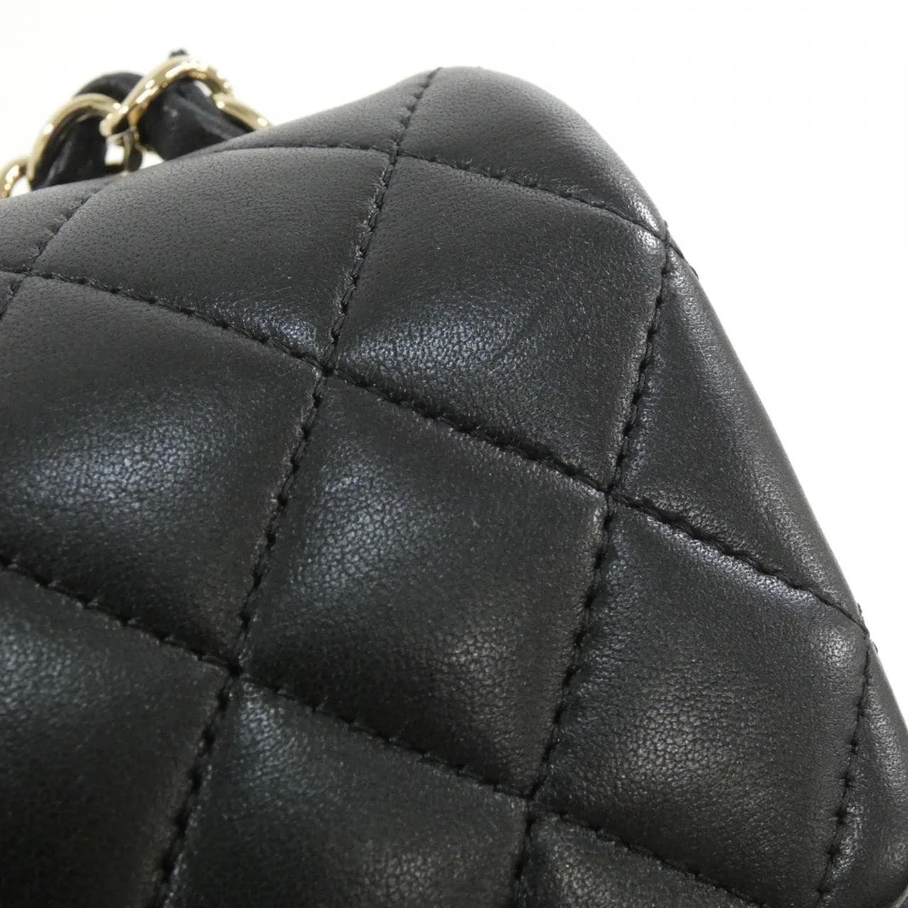 CHANEL Matelasse 35200 Shoulder Lambskin Black Lambskin Rank A - Thumbnail 6