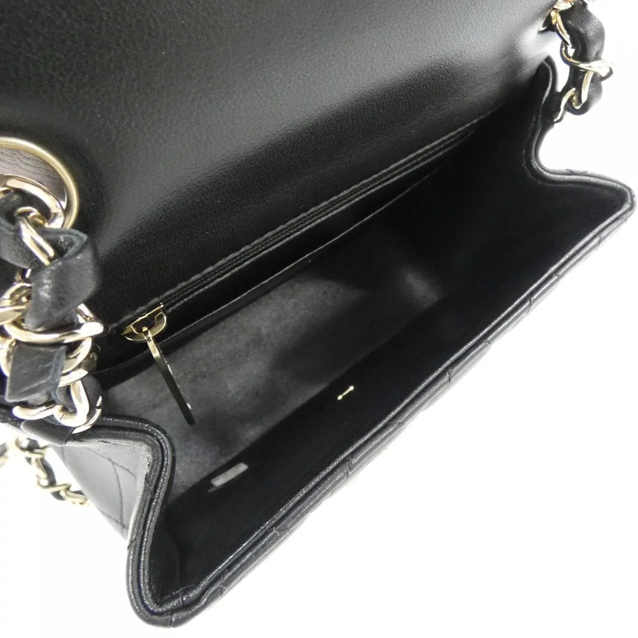 CHANEL Matelasse 35200 Shoulder Lambskin Black Lambskin Rank A - Thumbnail 8