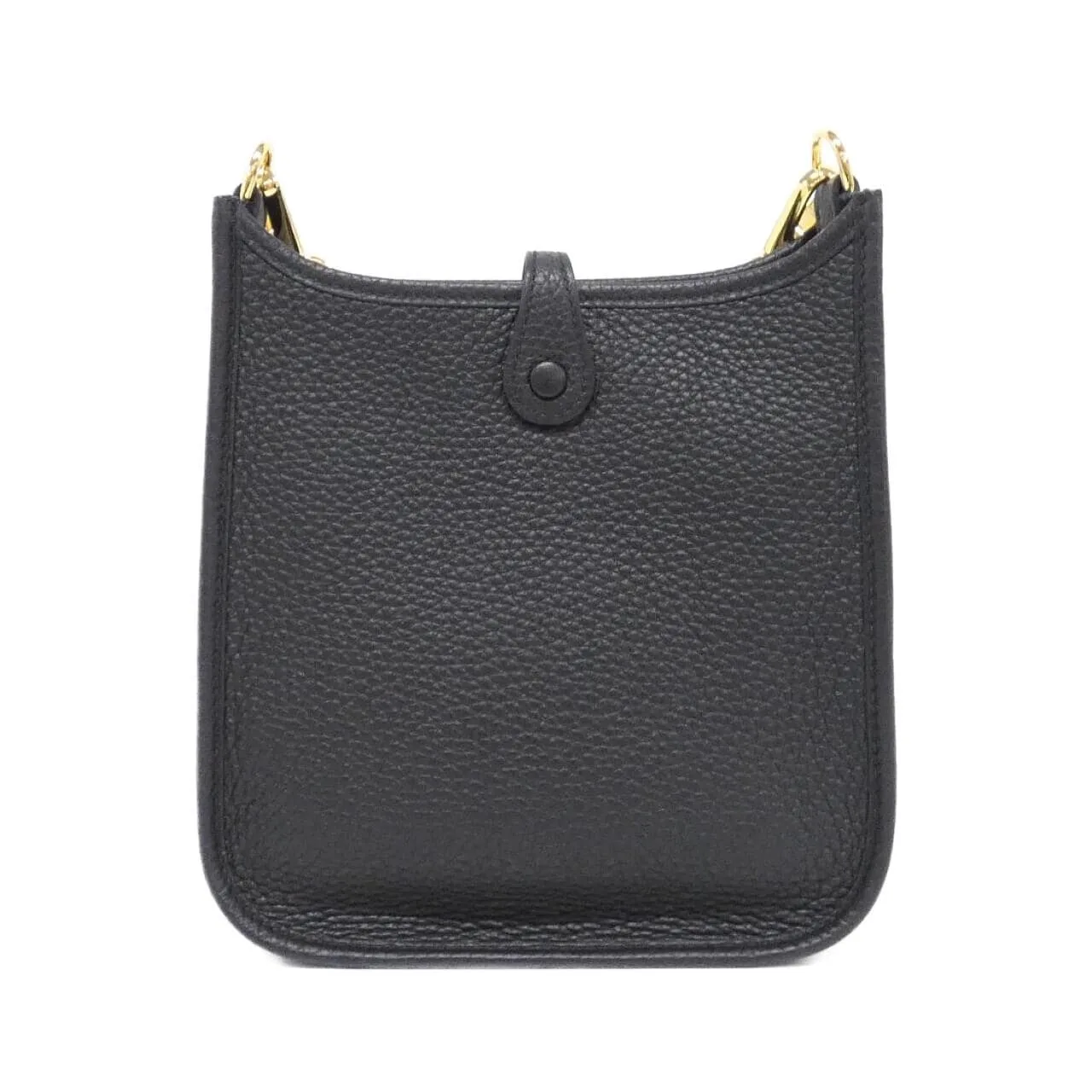HERMES Evelyne 084554CC Shoulder Clemence Black Clemence Leather Rank A - Thumbnail 2