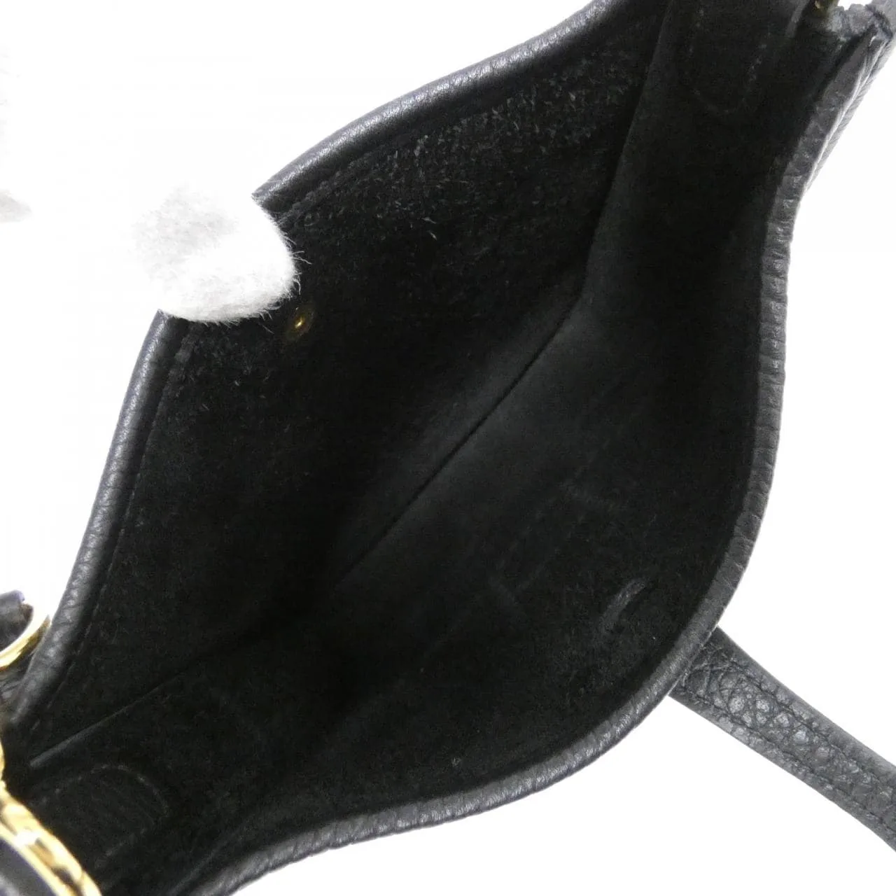 HERMES Evelyne 084554CC Shoulder Clemence Black Clemence Leather Rank A - Thumbnail 5