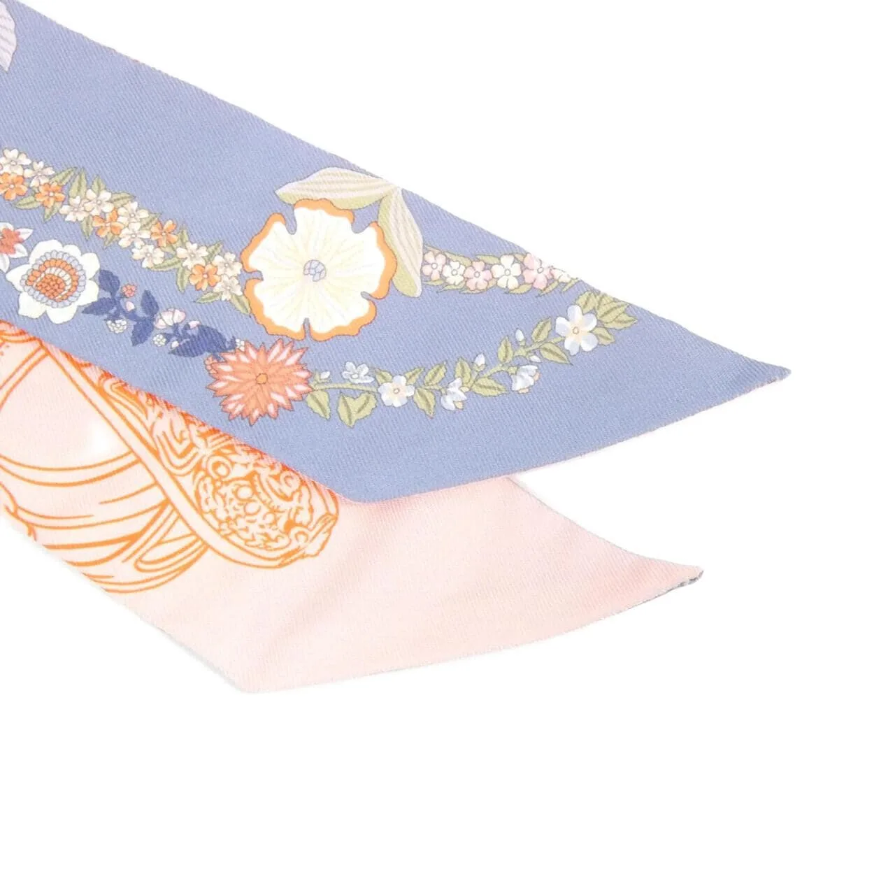HERMES 064220S Scarf Blue Rank A - Thumbnail 2