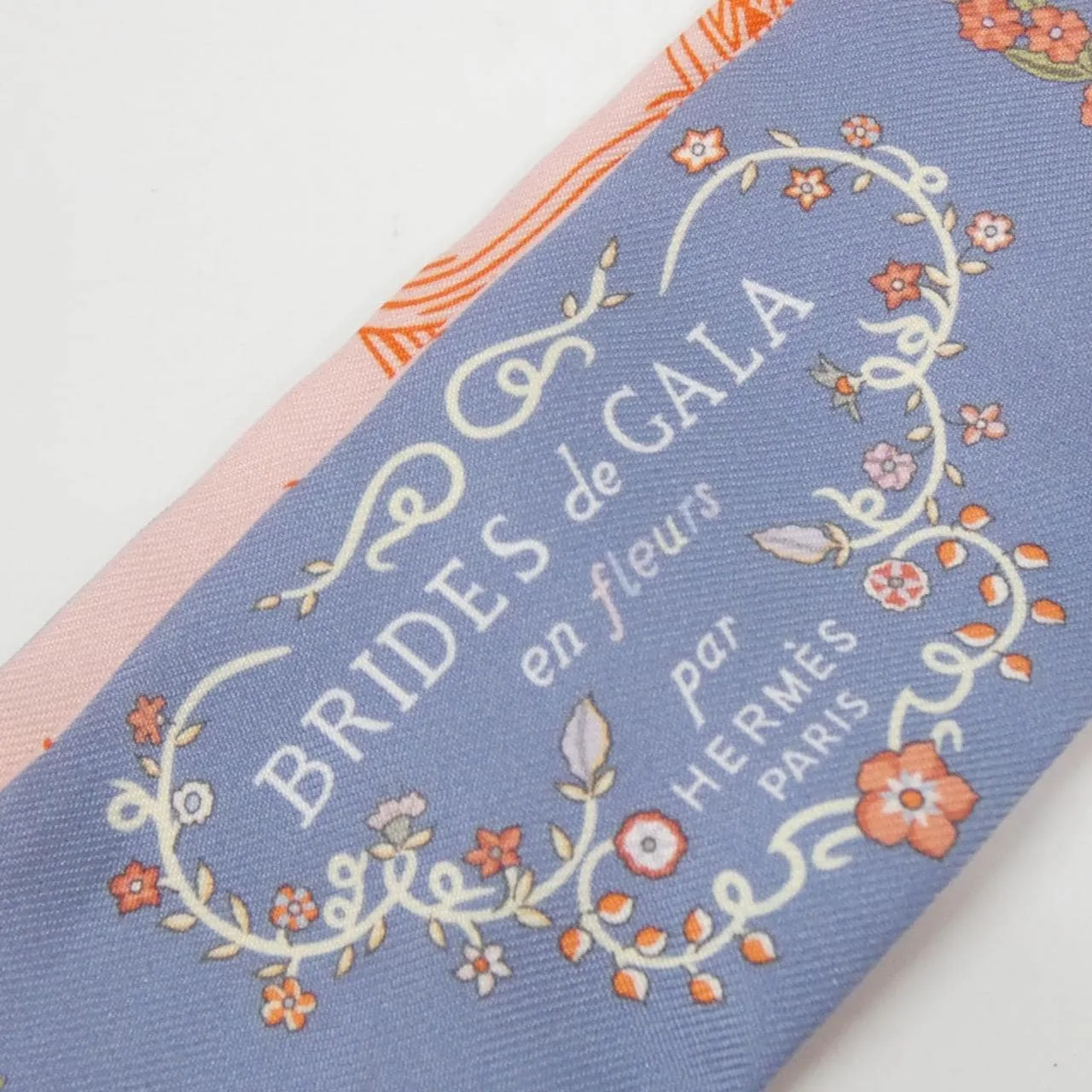 HERMES 064220S Scarf Blue Rank A - Thumbnail 3