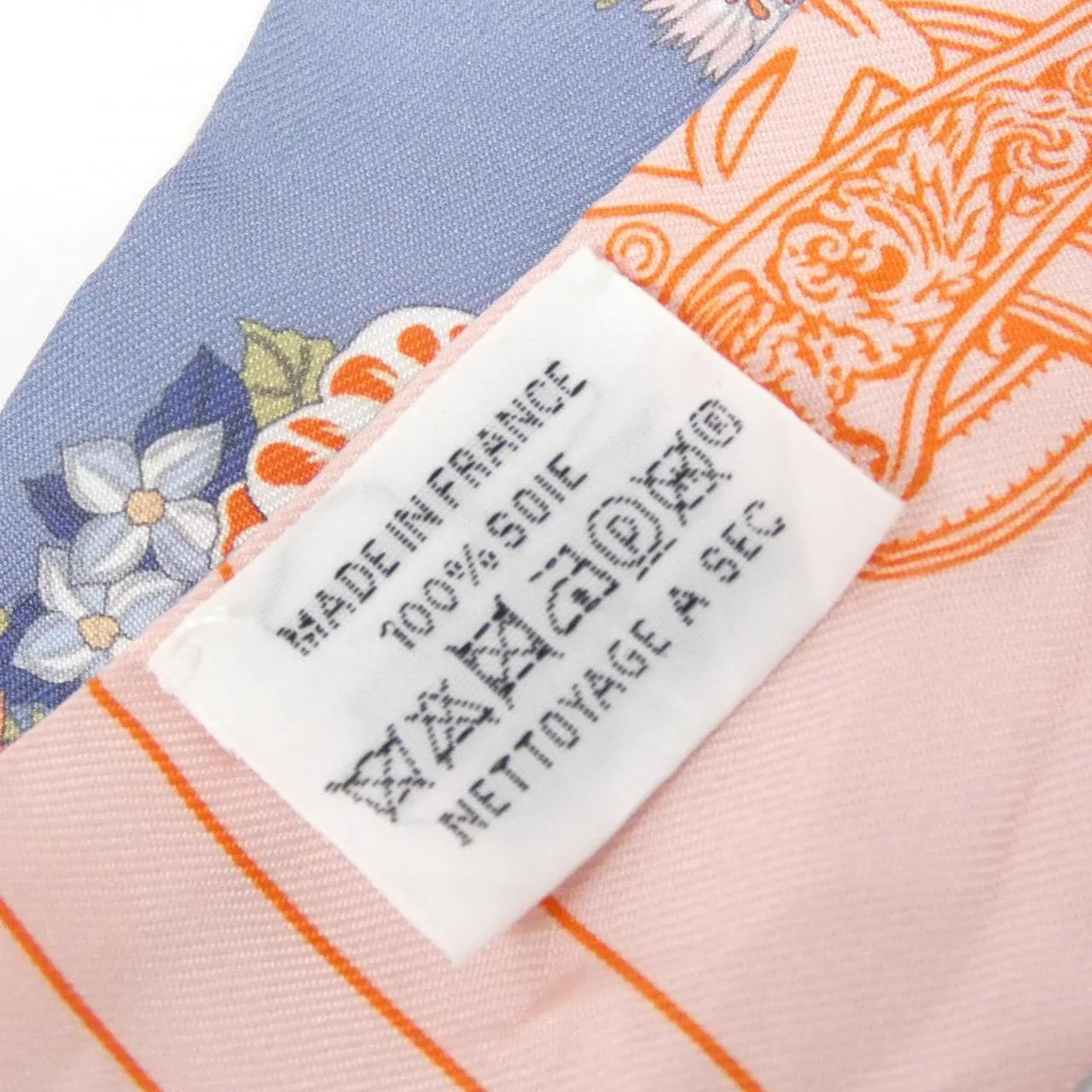 HERMES 064220S Scarf Blue Rank A - Thumbnail 5