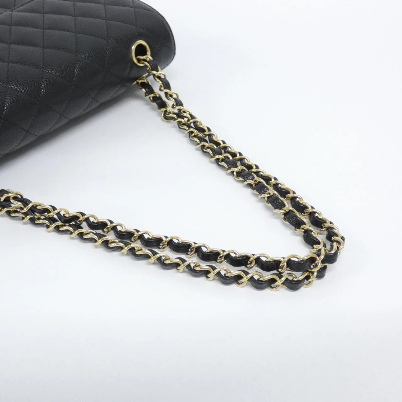 CHANEL Matelasse 1112 Shoulder Grained Calfskin Black Grained Calfskin Rank A - Thumbnail 6