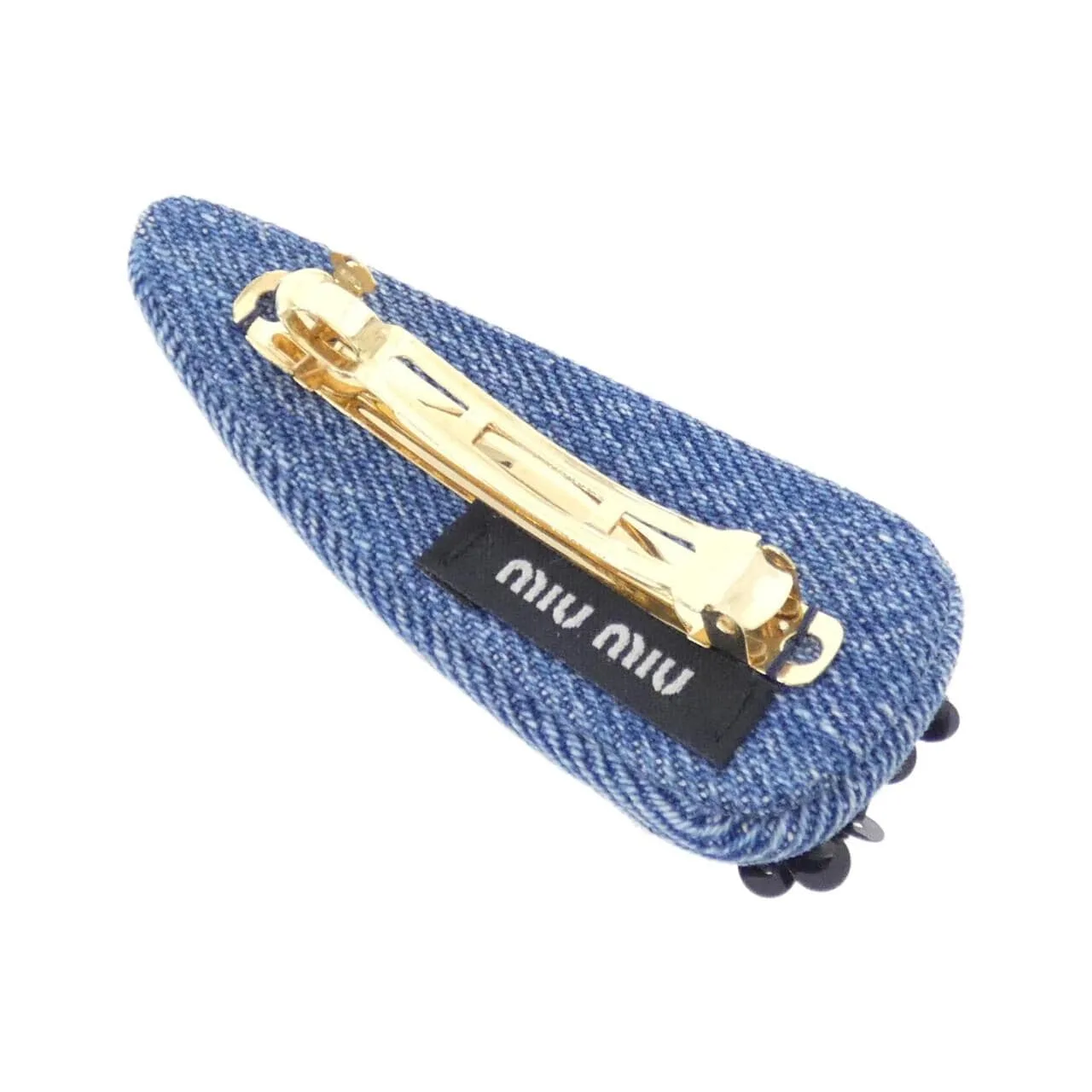 MIU MIU 5IF092 Accessories Denim Black Denim Rank A - Thumbnail 2