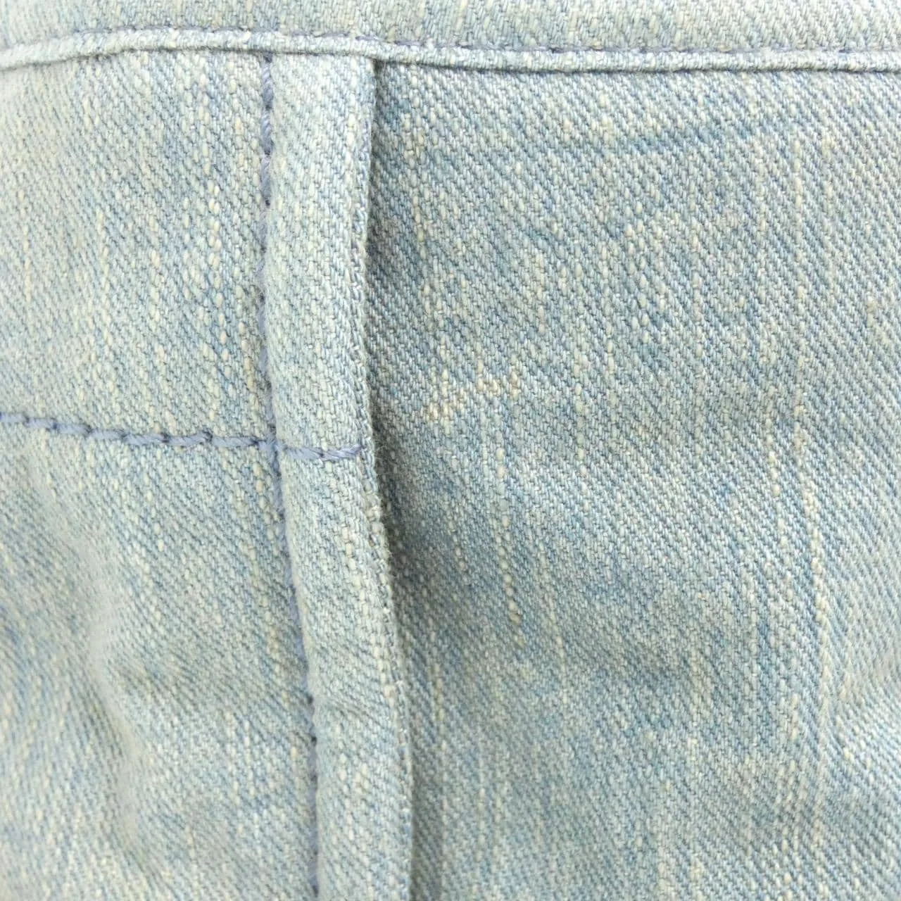 CHANEL Deauville AS3257 Handbag Denim Blue Denim - Thumbnail 5