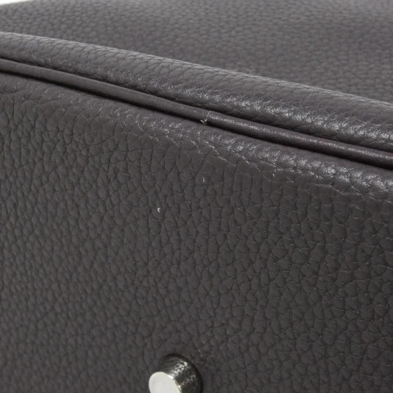 HERMES Lindy 073428CK Shoulder Clemence Black Clemence Leather Rank B - Thumbnail 4