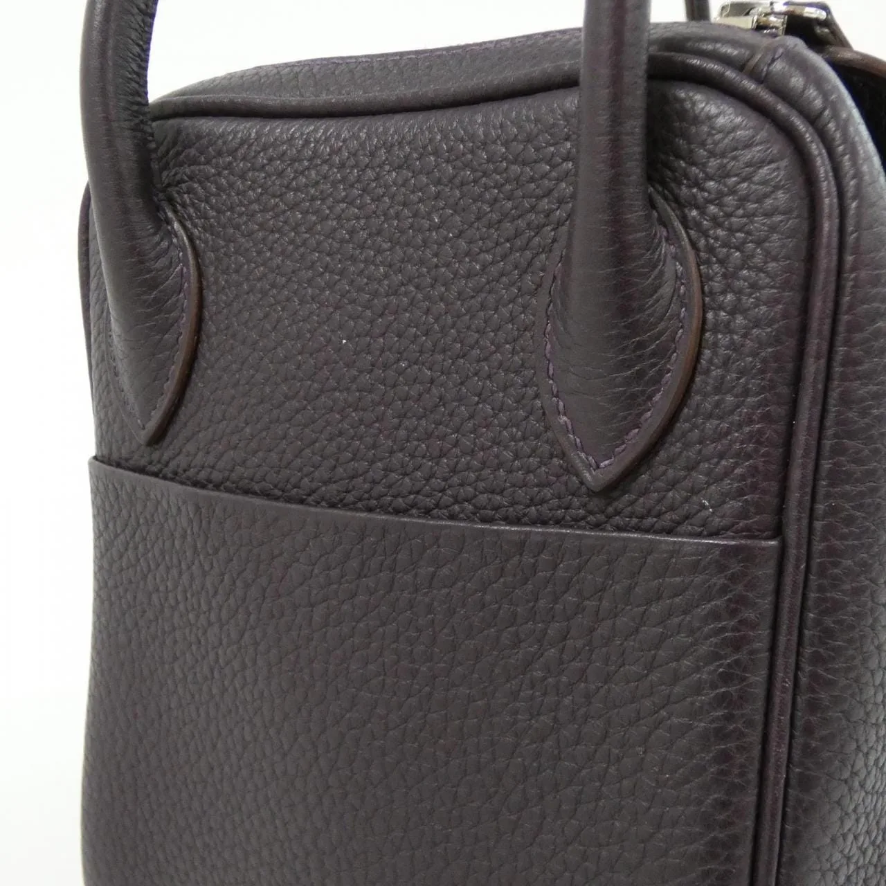 HERMES Lindy 073428CK Shoulder Clemence Black Clemence Leather Rank B - Thumbnail 6