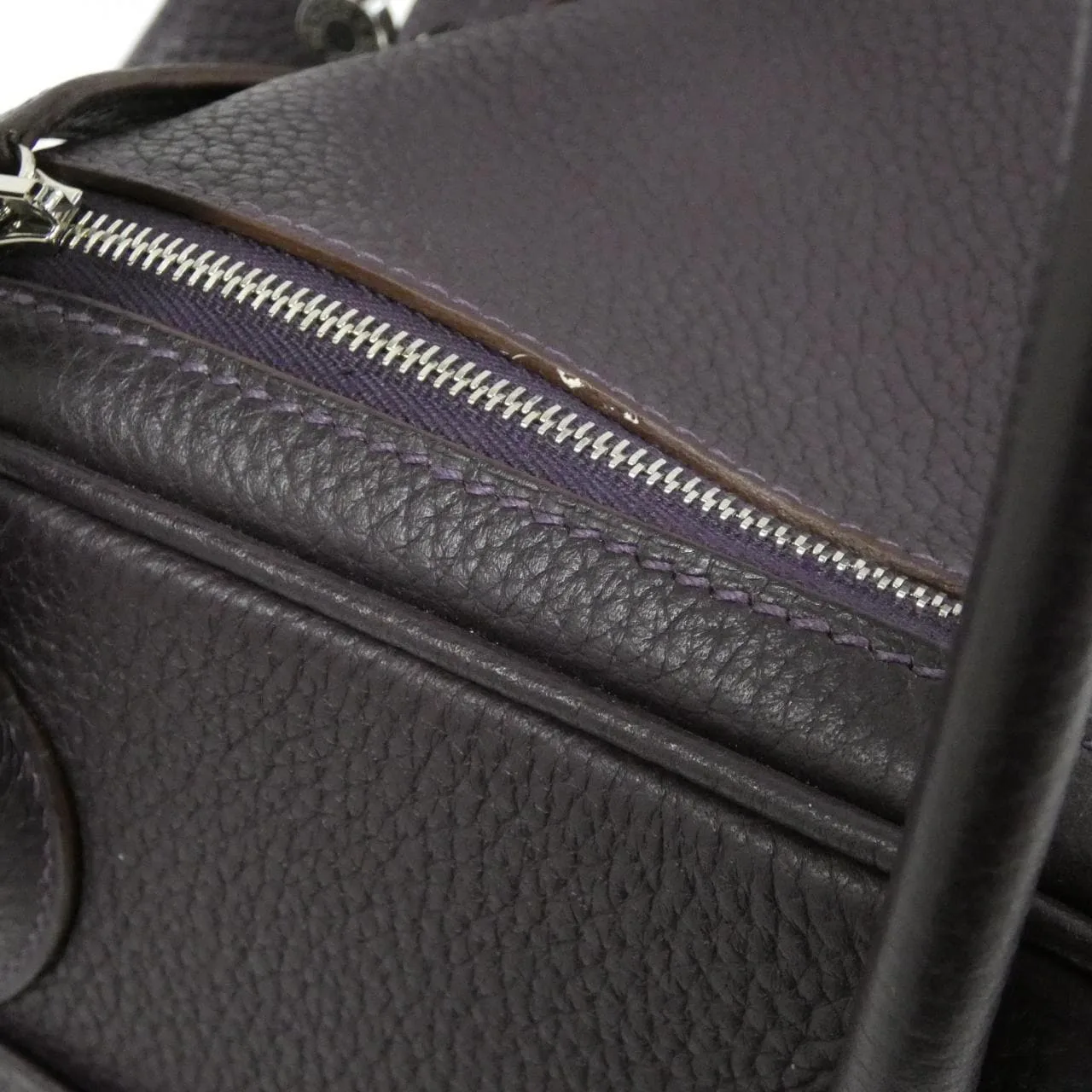 HERMES Lindy 073428CK Shoulder Clemence Black Clemence Leather Rank B - Thumbnail 7