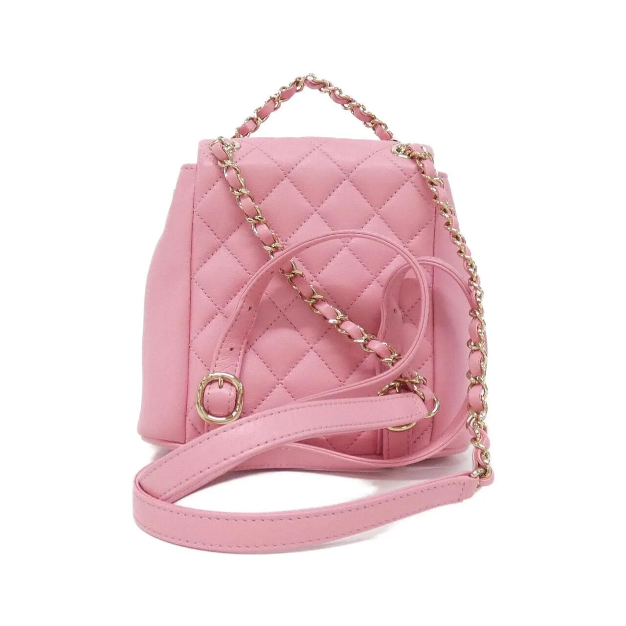 CHANEL Chanel 22 AS3787 Backpack Lambskin 粉色 羊皮 中古品A - 縮圖 2