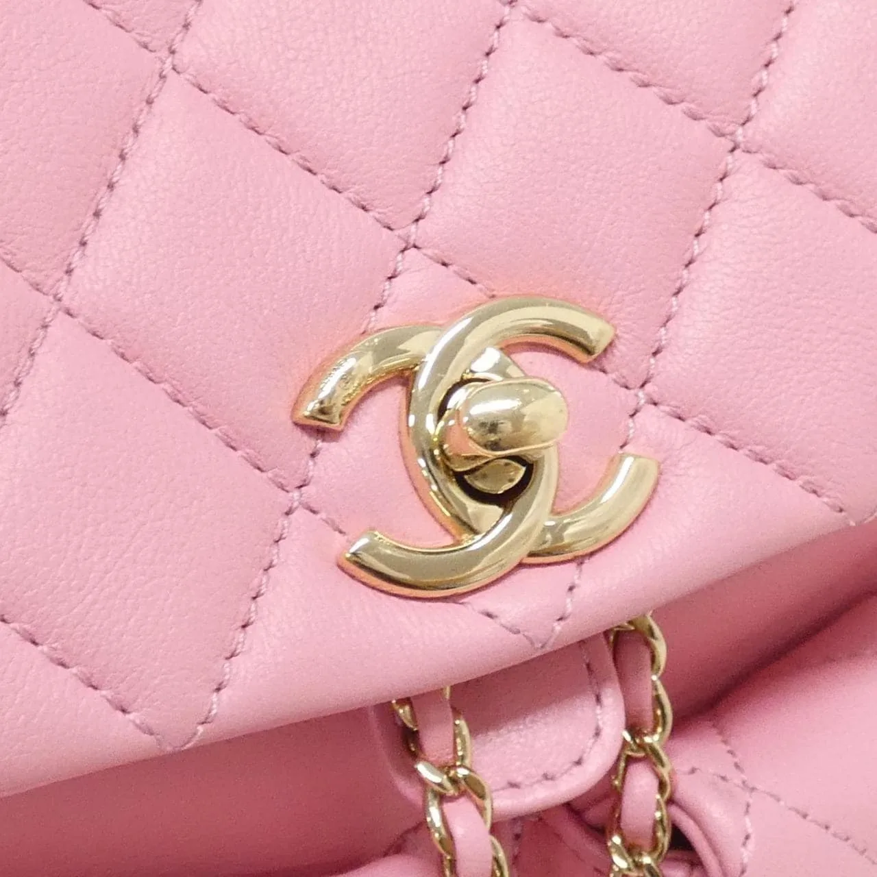 CHANEL Chanel 22 AS3787 Backpack Lambskin 粉色 羊皮 中古品A - 縮圖 4