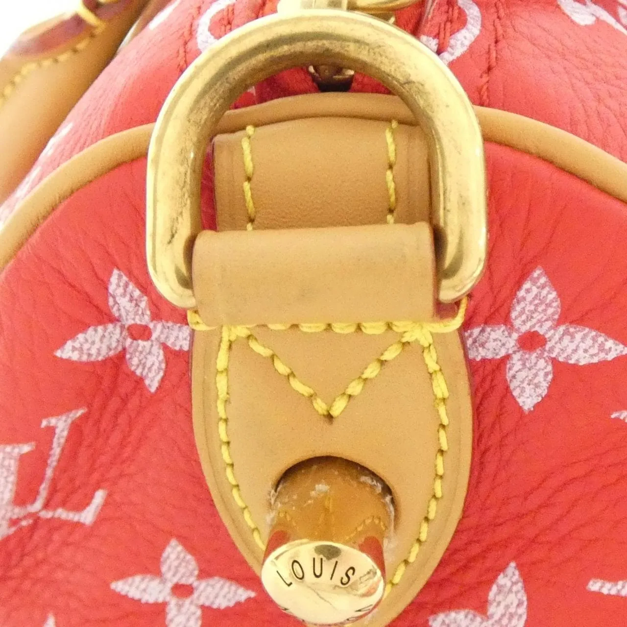 LOUIS VUITTON Speedy M24425 Boston Monogram Rouge Monogram Rank A - Thumbnail 3