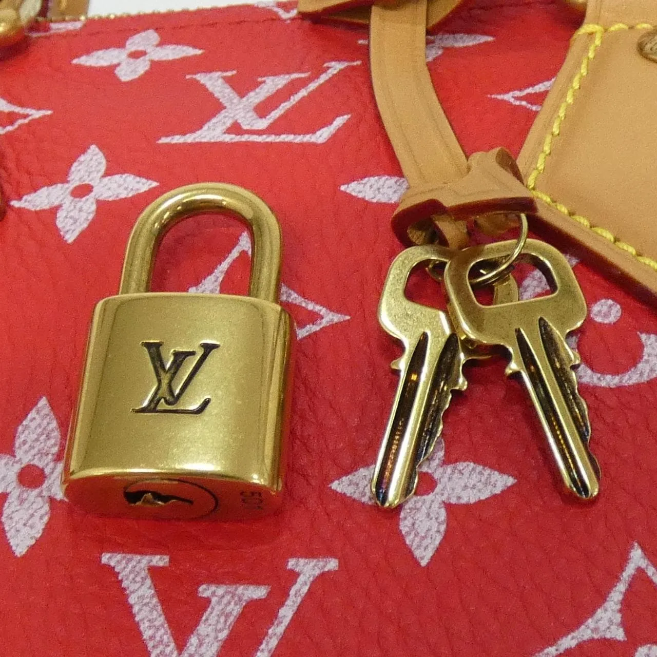 LOUIS VUITTON Speedy M24425 Boston Monogram Rouge Monogram Rank A - Thumbnail 5