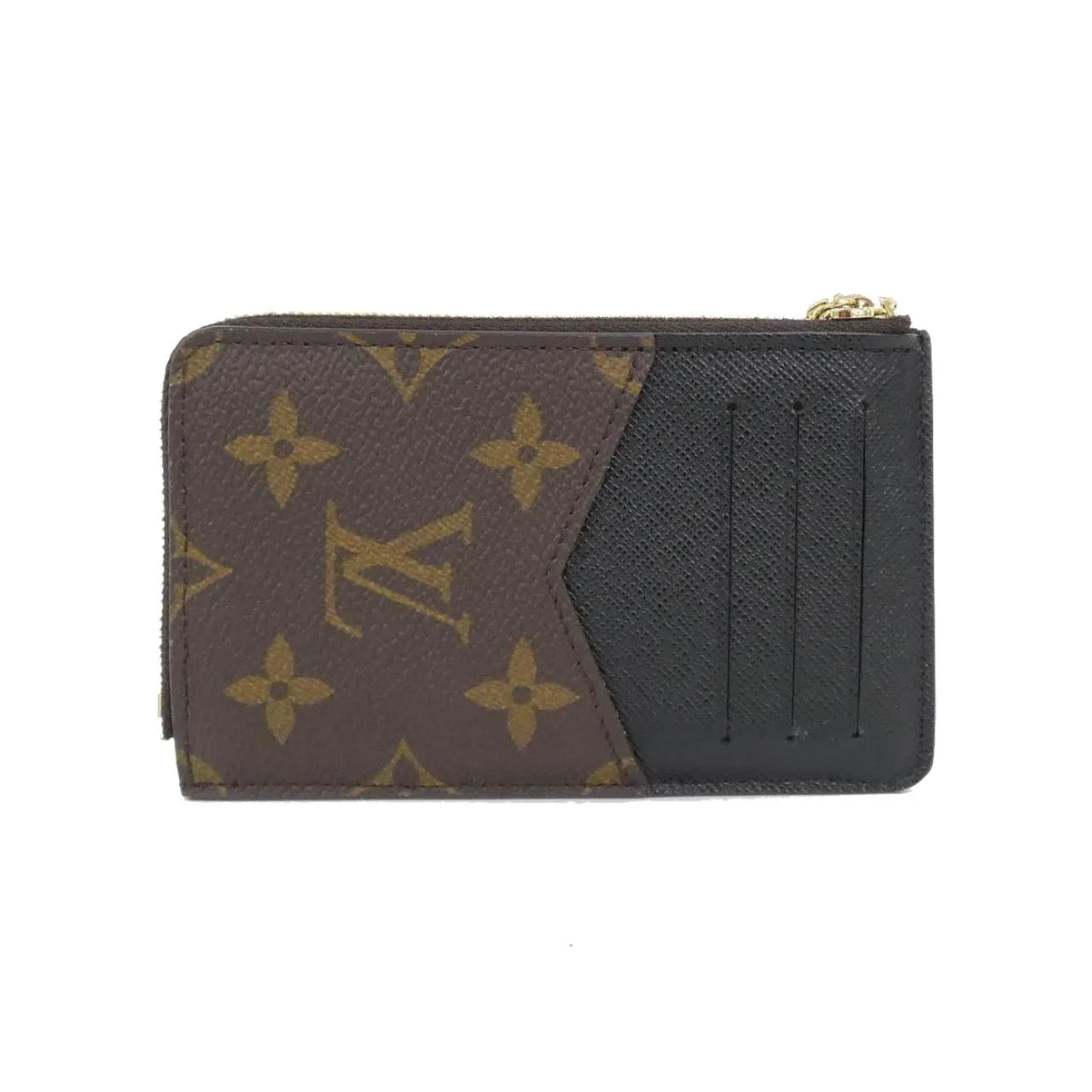 LOUIS VUITTON M69431 Coin Case Monogram 黑色 Monogram 中古品A - 縮圖 2