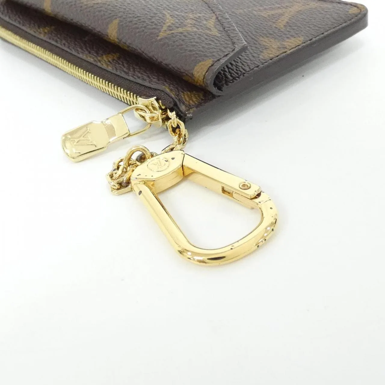 LOUIS VUITTON M69431 Coin Case Monogram 黑色 Monogram 中古品A - 縮圖 4
