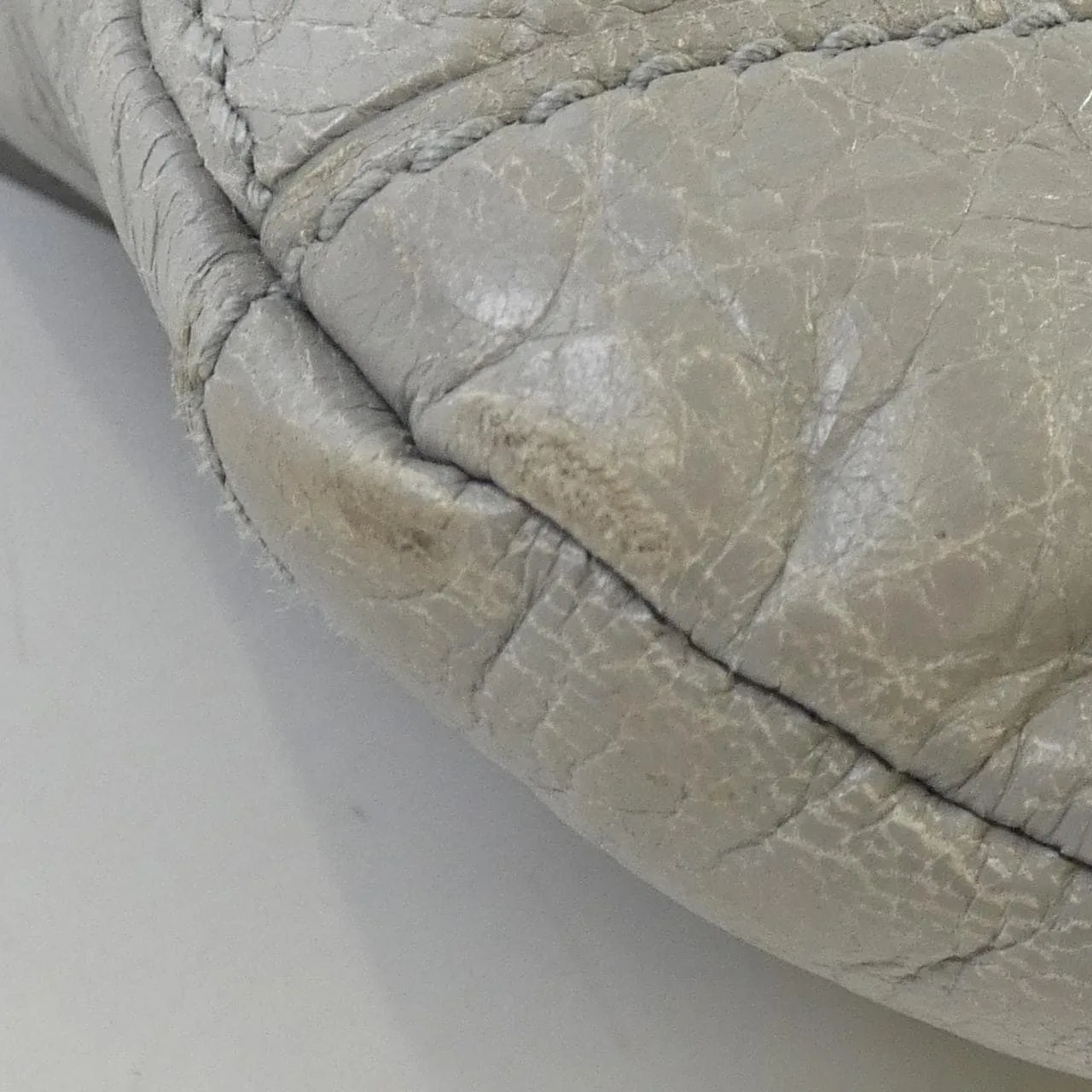 BALENCIAGA 322951 Bag Leather 黑色 皮革 中古品B - 縮圖 4