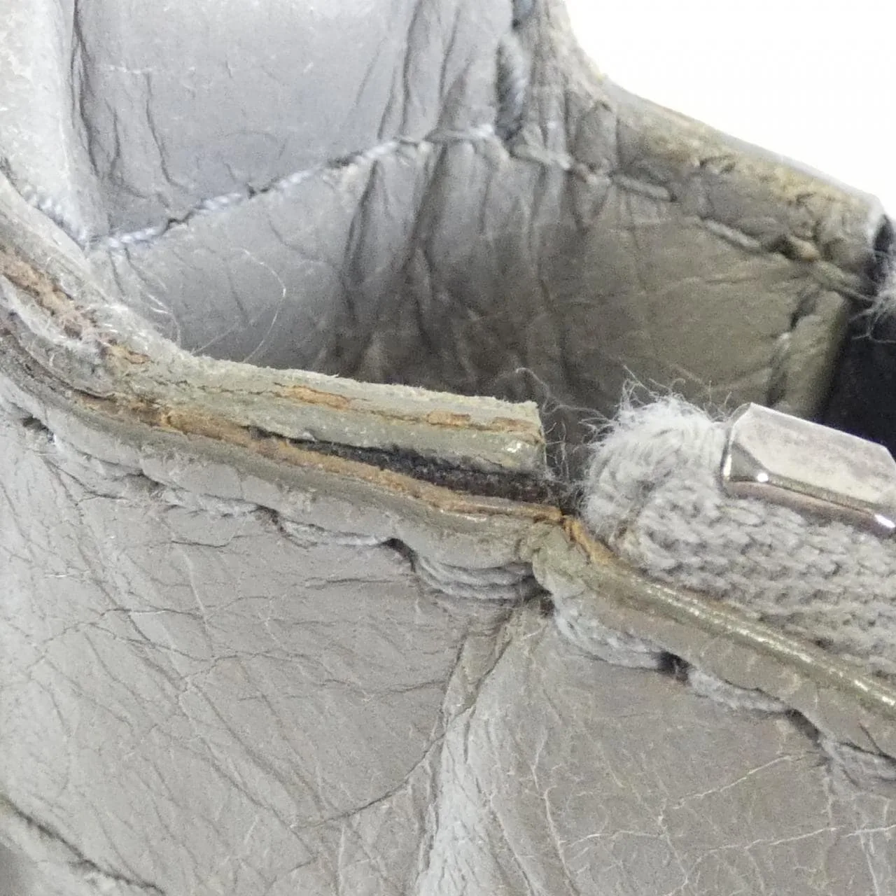 BALENCIAGA 322951 Bag Leather 黑色 皮革 中古品B - 縮圖 6