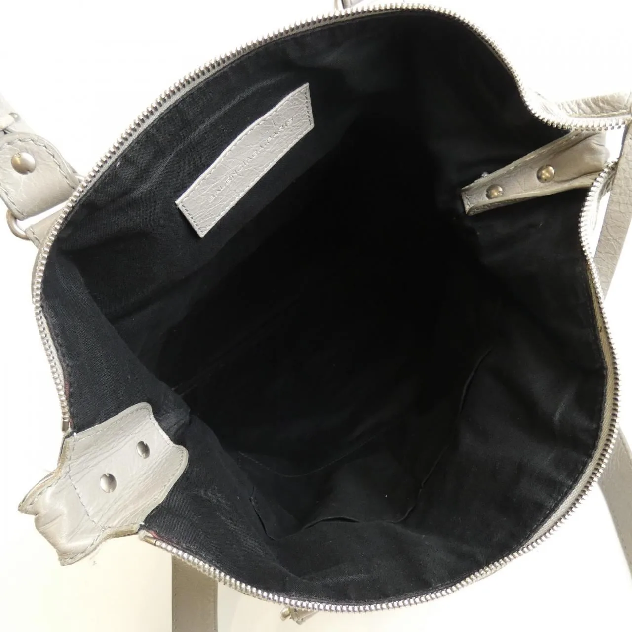 BALENCIAGA 322951 Bag Leather 黑色 皮革 中古品B - 縮圖 10