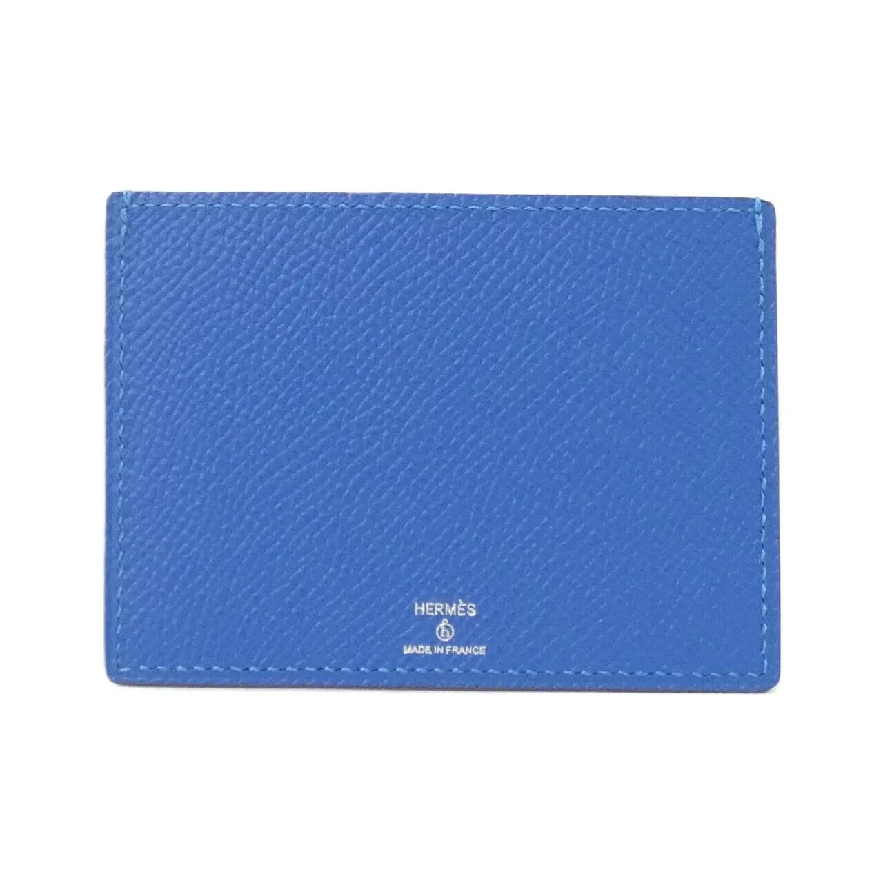 HERMES Card Case Crocodile Blue Crocodile Rank A - Thumbnail 2