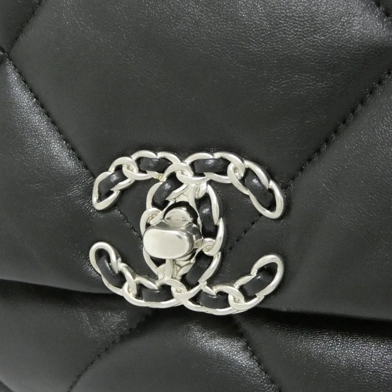 CHANEL Chanel 19 AS1160 Shoulder Lambskin Black Lambskin Rank A - Thumbnail 4