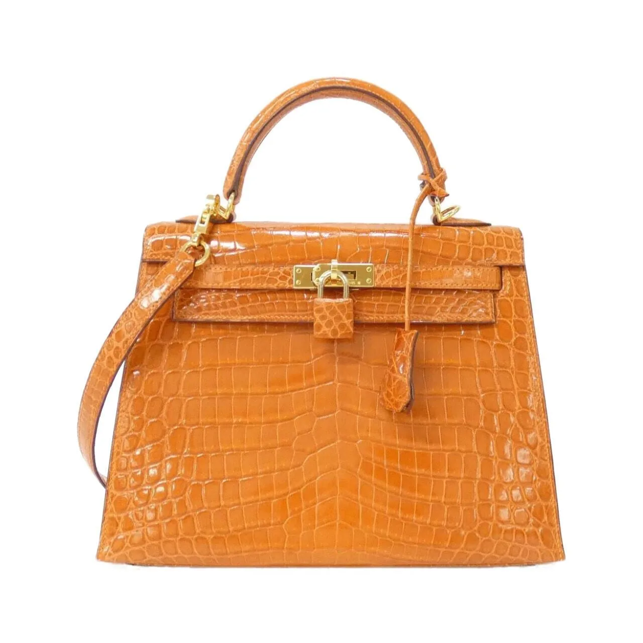 HERMES Kelly 035942CC Handbag Orange