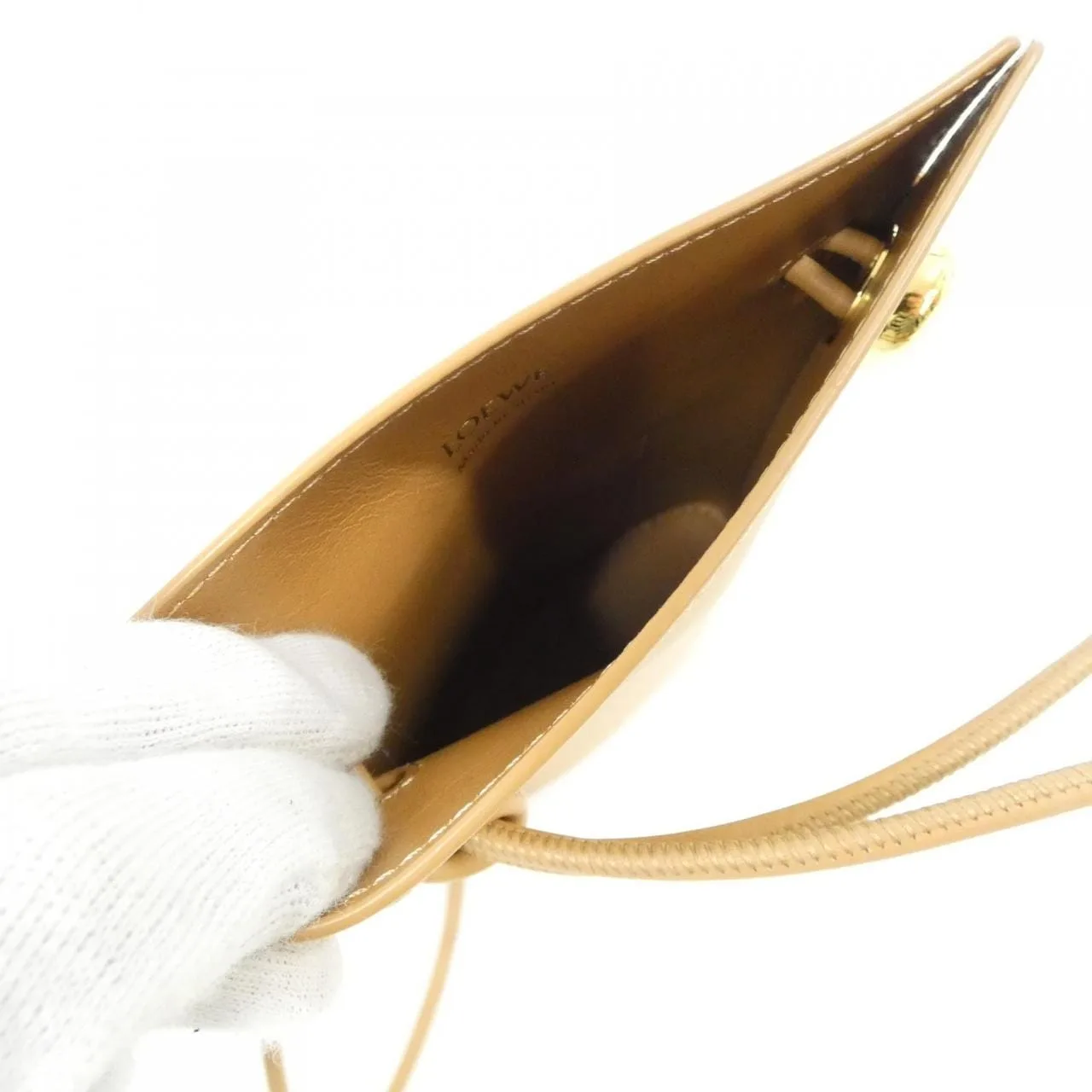 LOEWE CPBPR12X01 Shoulder 黑色 中古品A - 縮圖 8