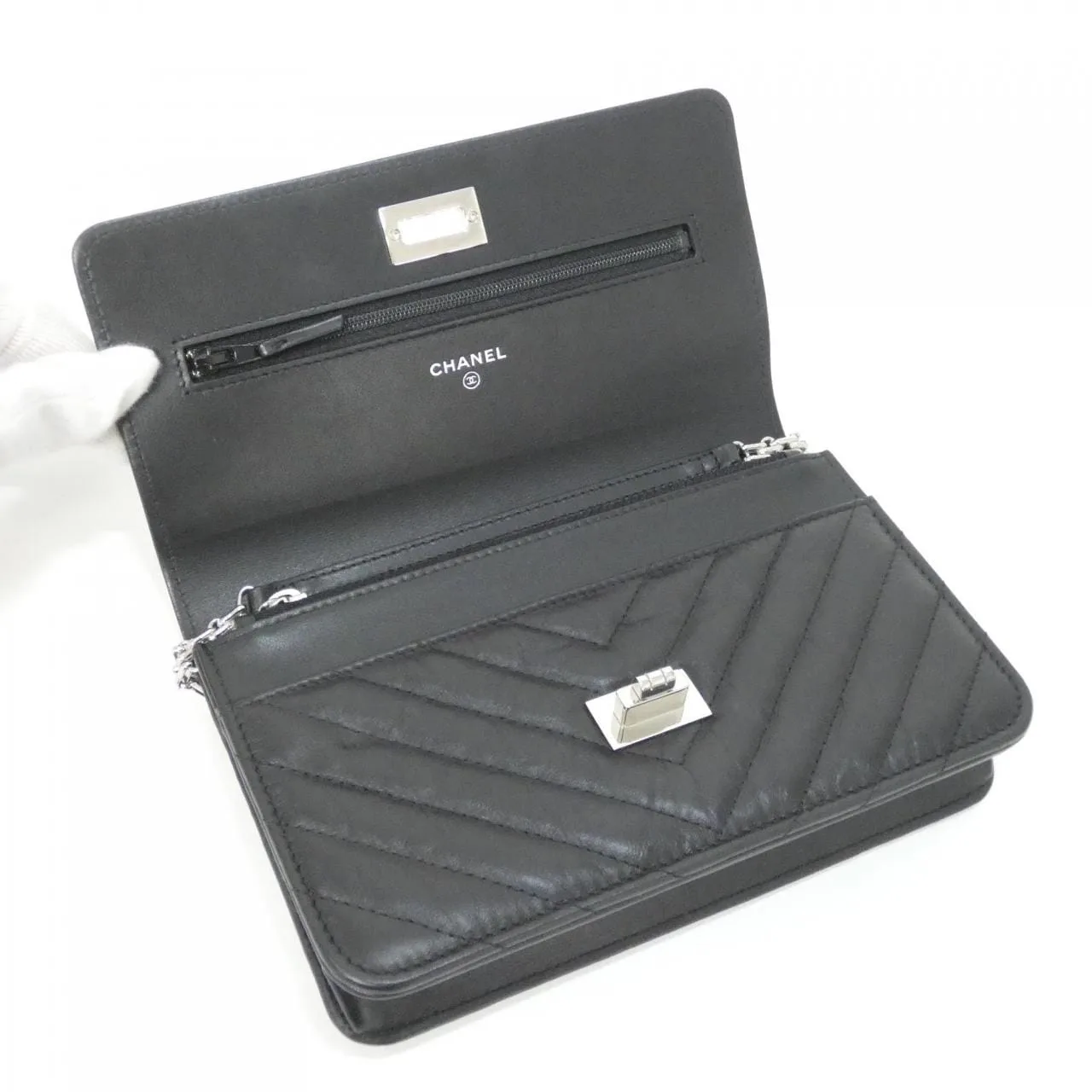 CHANEL 70328 Wallet Black Rank A - Thumbnail 6