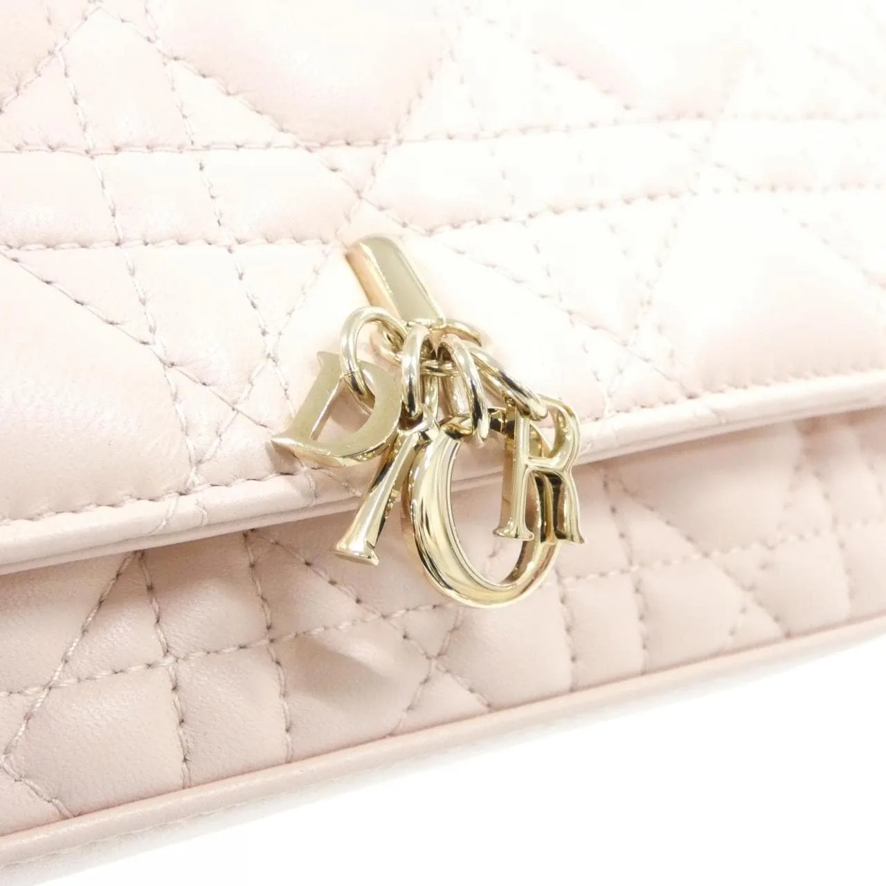 DIOR S0977ONMJ Wallet Lambskin 黑色 羊皮 中古品A - 縮圖 4