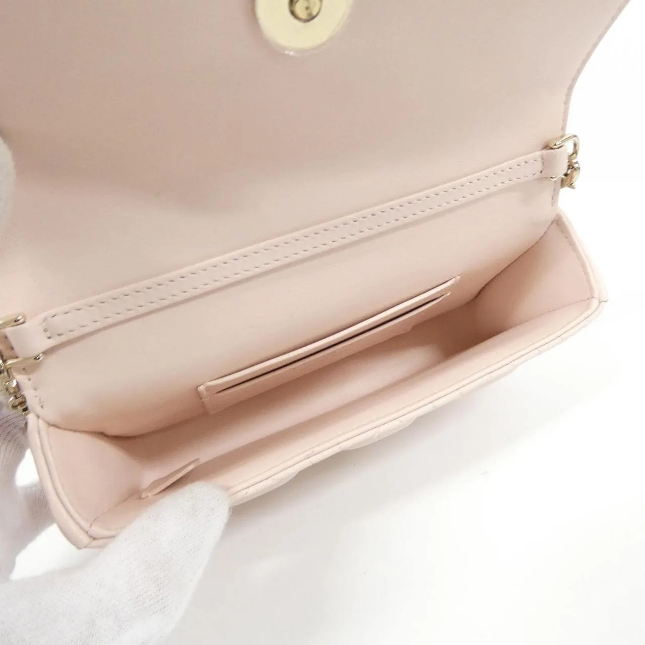 DIOR S0977ONMJ Wallet Lambskin 黑色 羊皮 中古品A - 縮圖 7