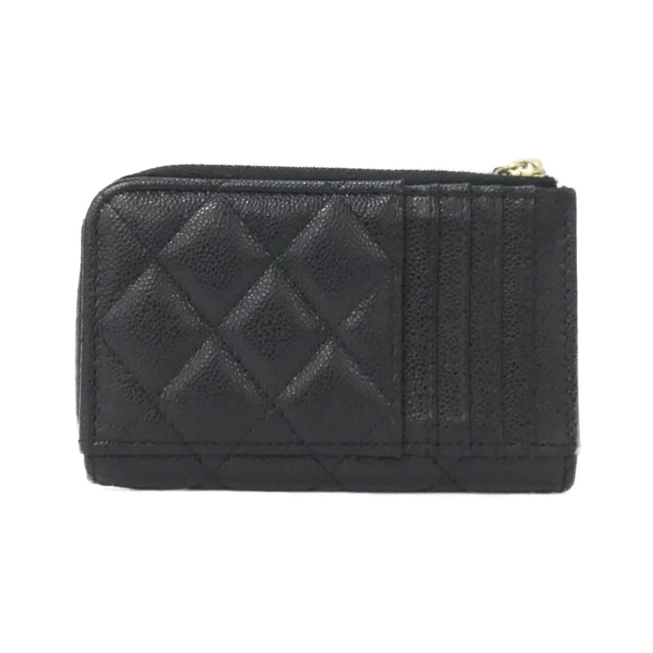 CHANEL Timeless Classic AP3179 Card Case Grained Calfskin Black Grained Calfskin Rank A - Thumbnail 2