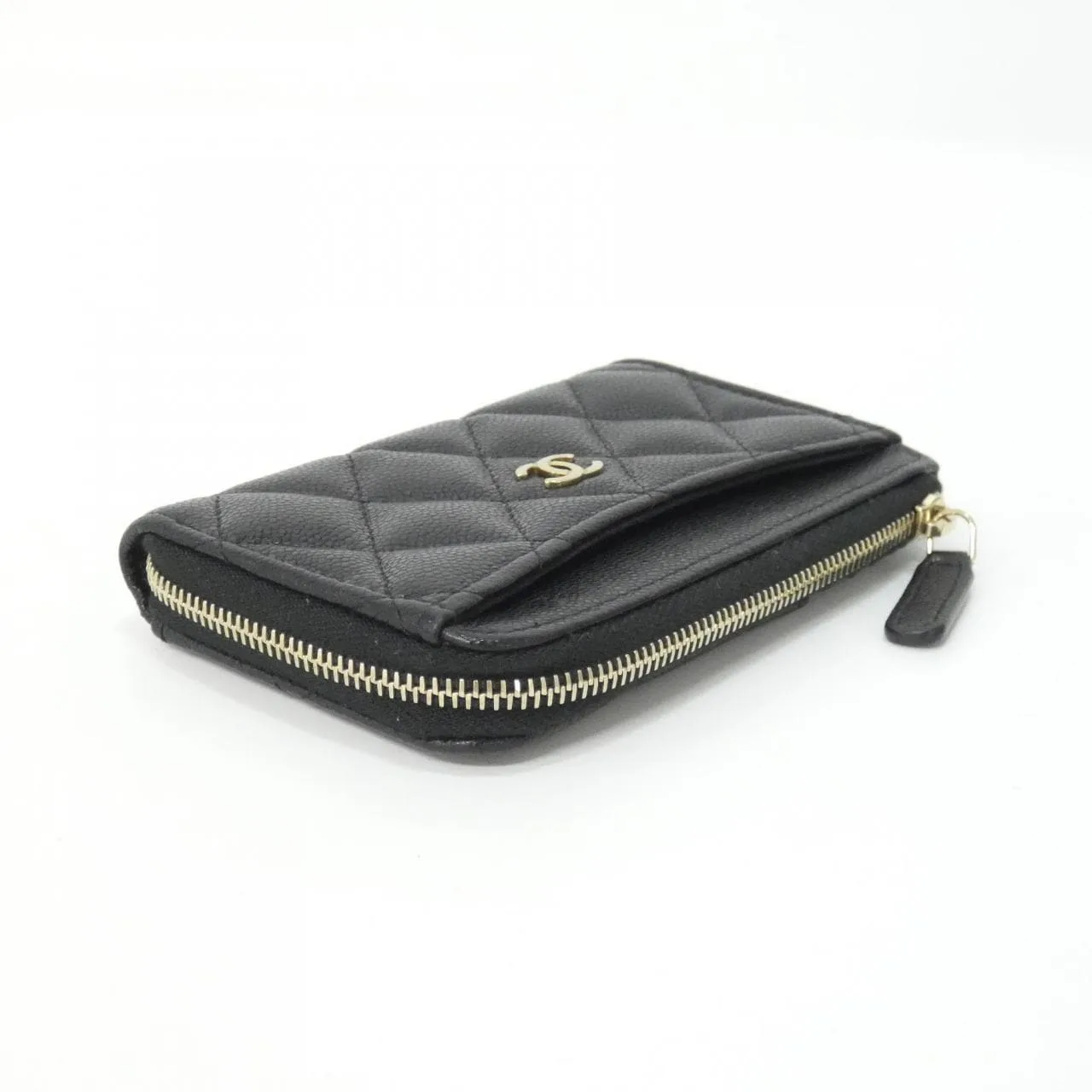 CHANEL Timeless Classic AP3179 Card Case Grained Calfskin Black Grained Calfskin Rank A - Thumbnail 3