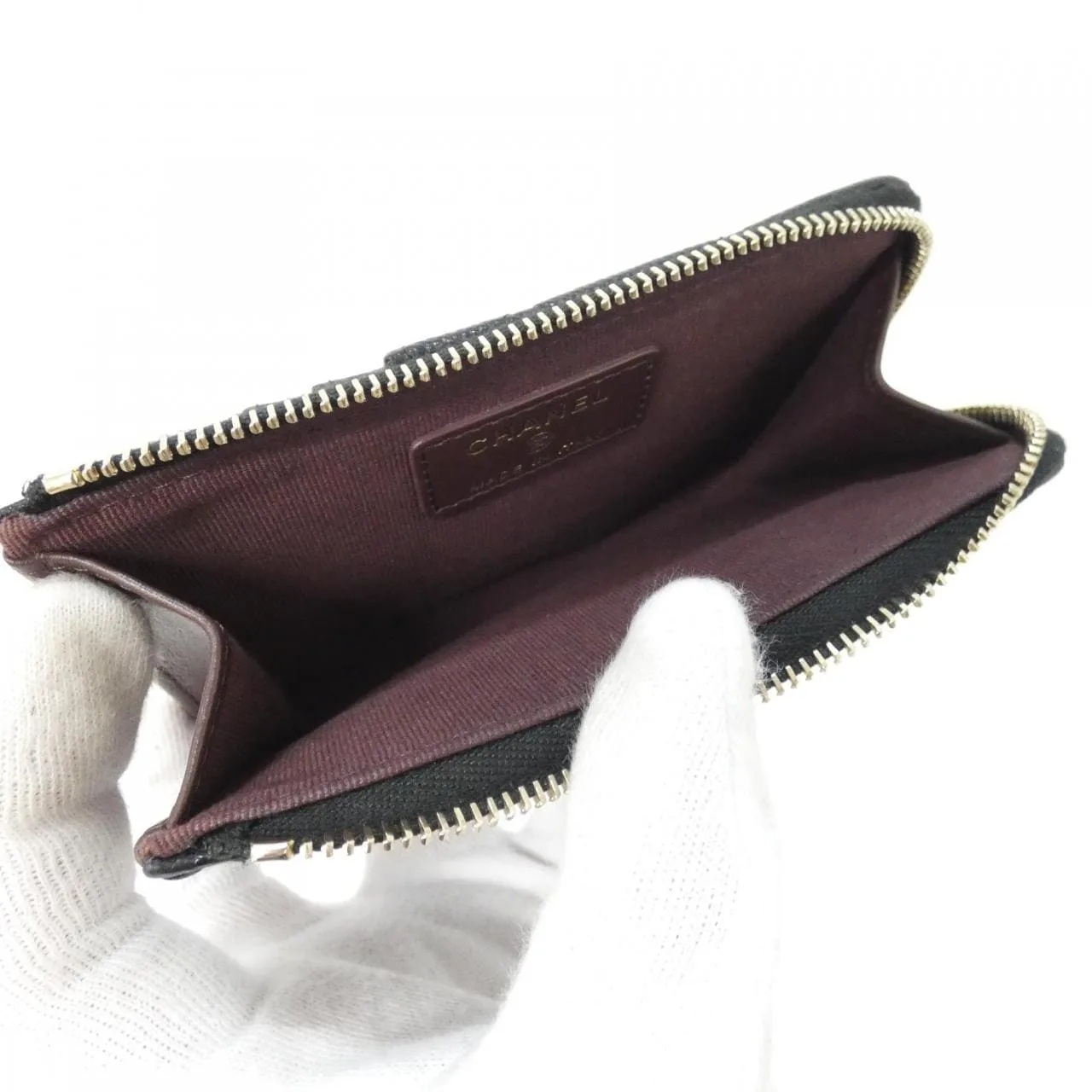 CHANEL Timeless Classic AP3179 Card Case Grained Calfskin Black Grained Calfskin Rank A - Thumbnail 6