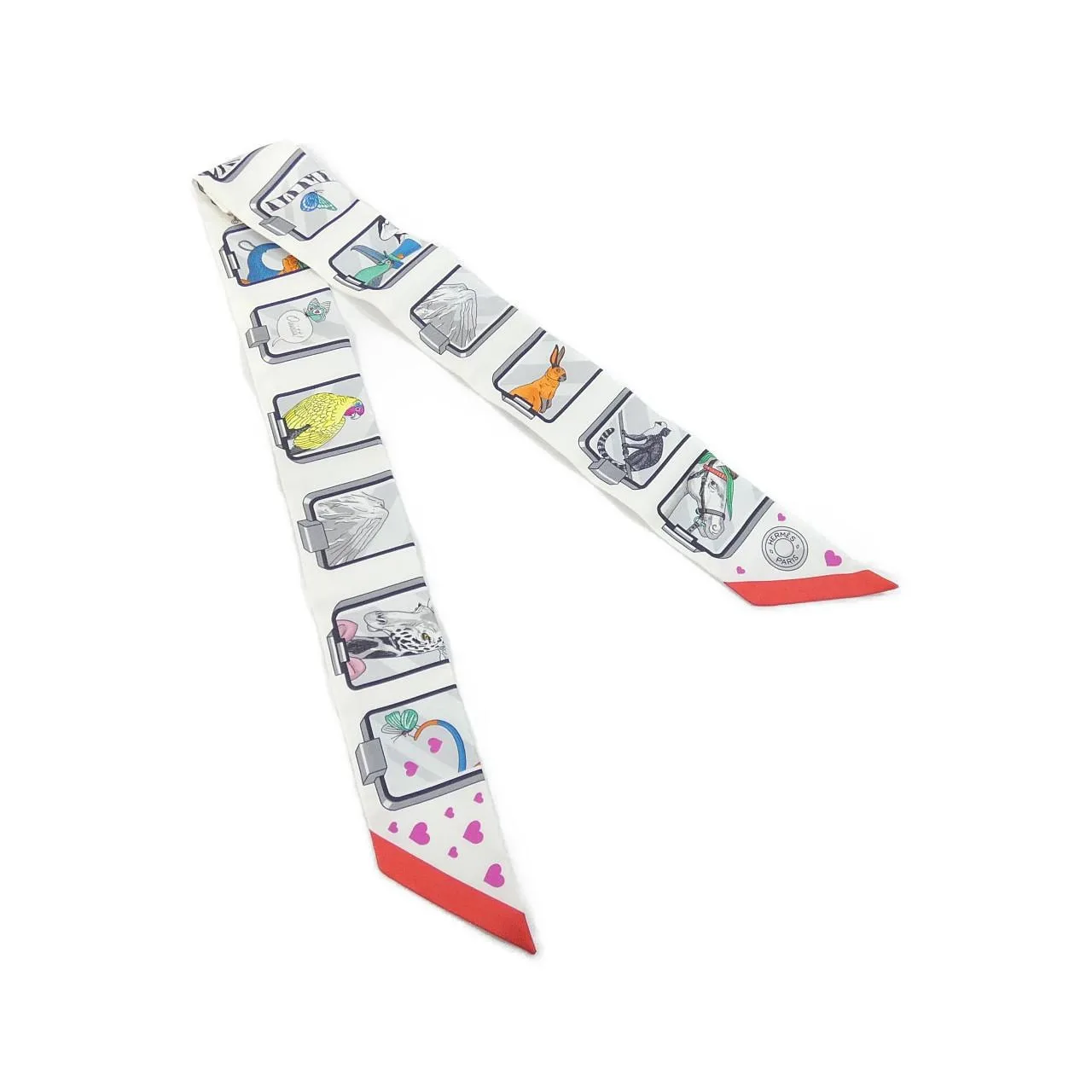 HERMES 063875S Scarf White