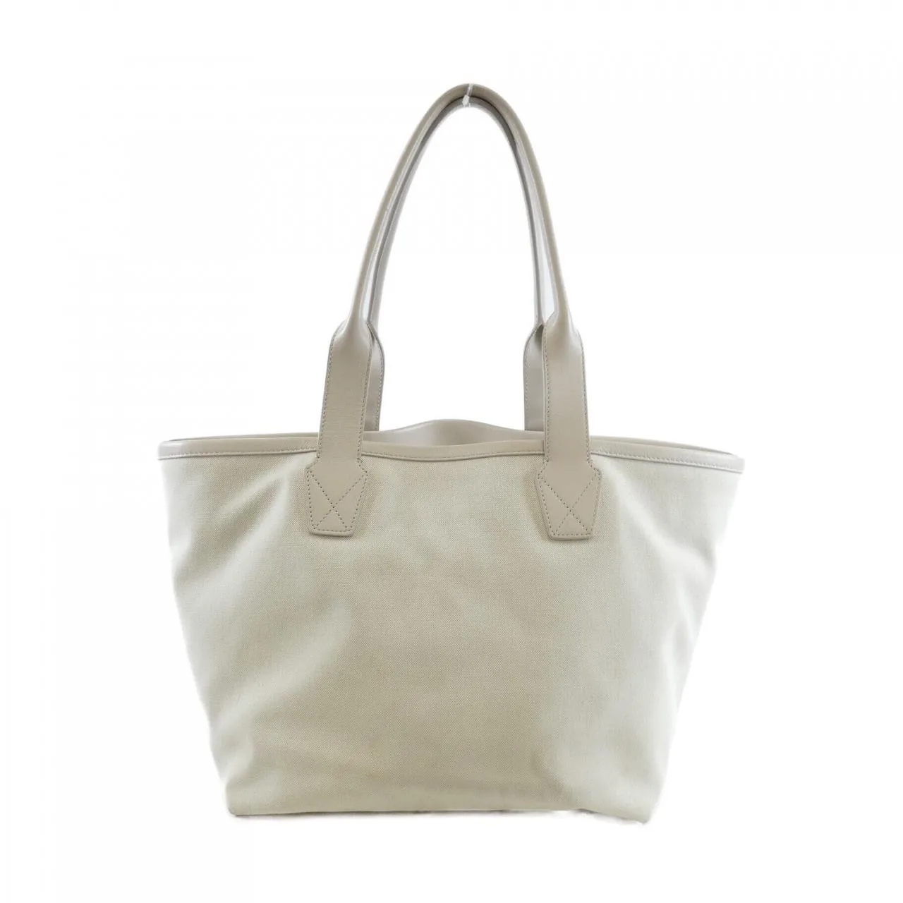 BALENCIAGA Cabas 692068 Handbag Canvas 白色 帆布 中古品B - 縮圖 2