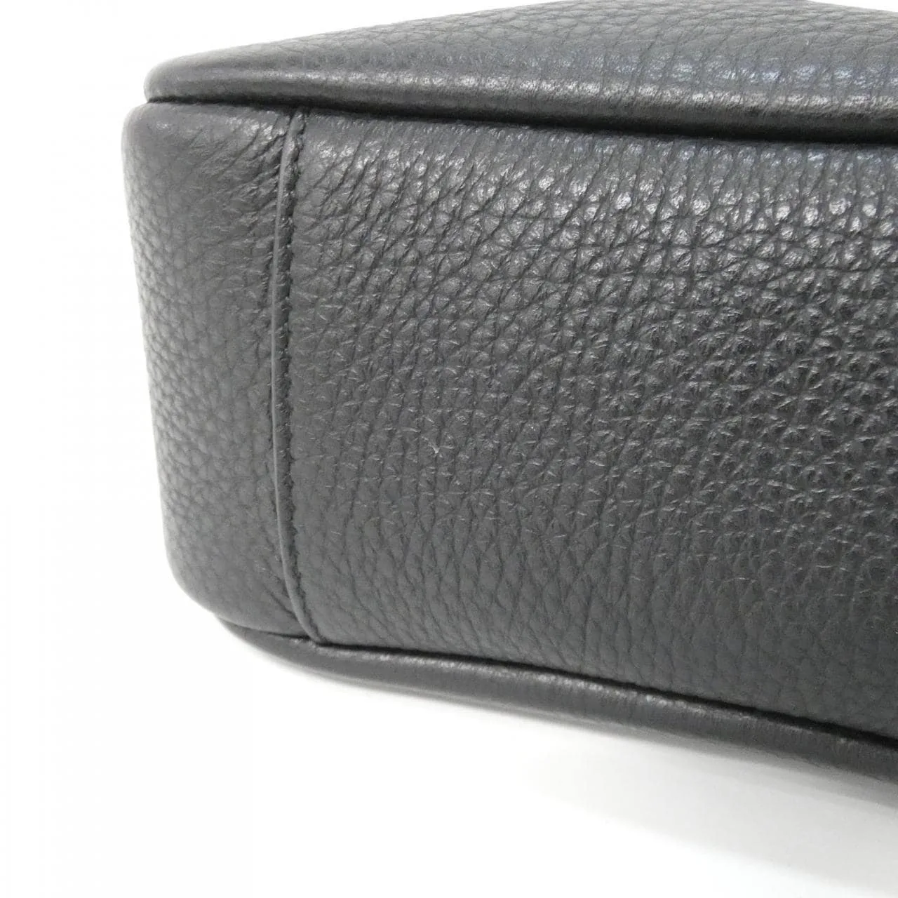 SAINT LAURENT 809461 AADUU Handbag Leather 黑色 皮革 中古品A - 縮圖 3