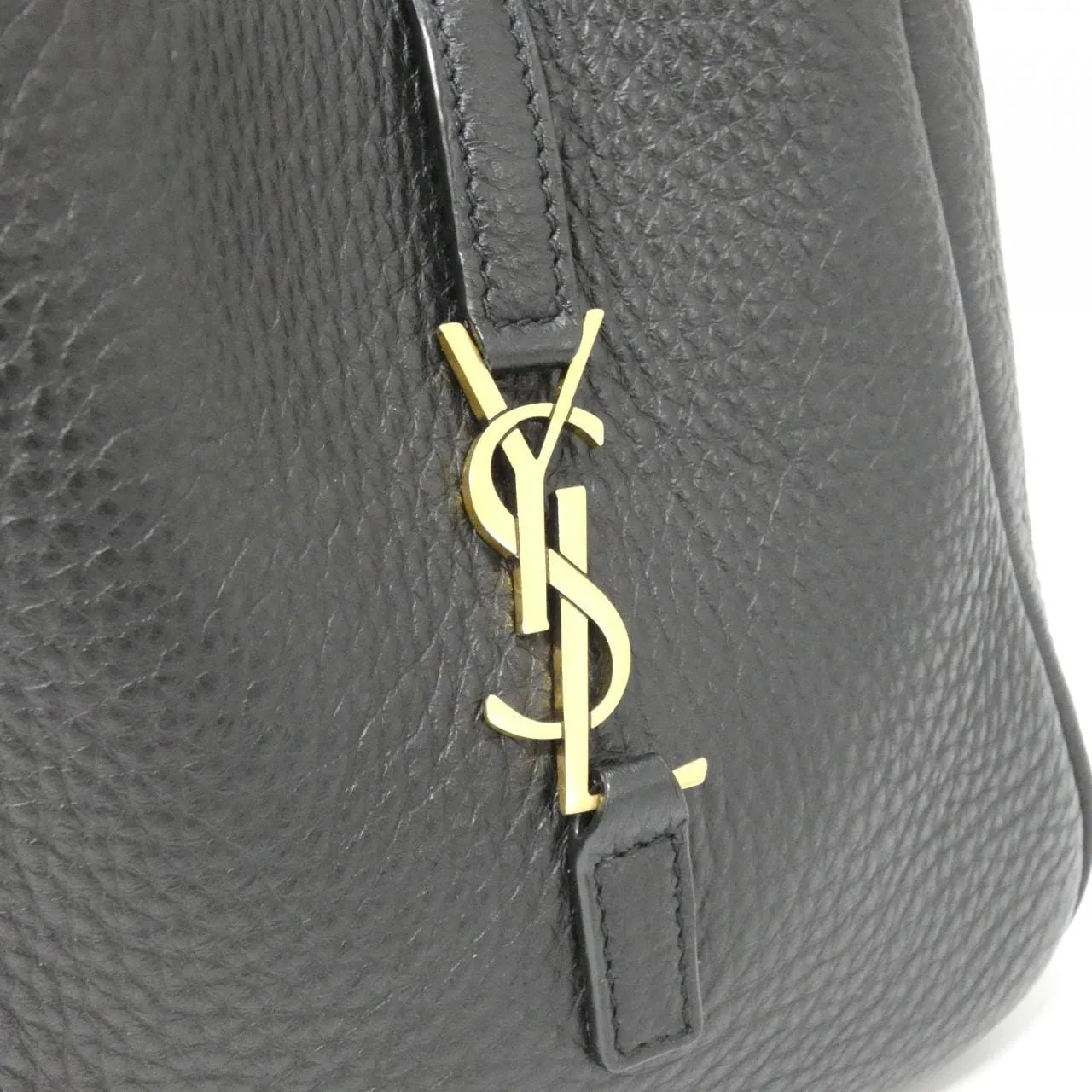 SAINT LAURENT 809461 AADUU Handbag Leather 黑色 皮革 中古品A - 縮圖 4