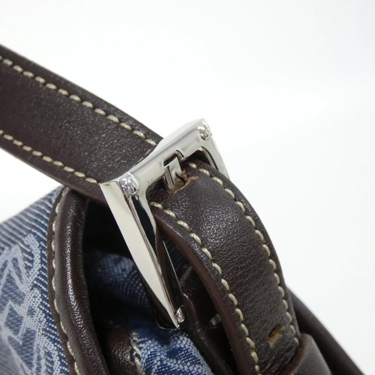 LOEWE 333 79 034 Shoulder Canvas Blue Canvas Rank A - Thumbnail 6