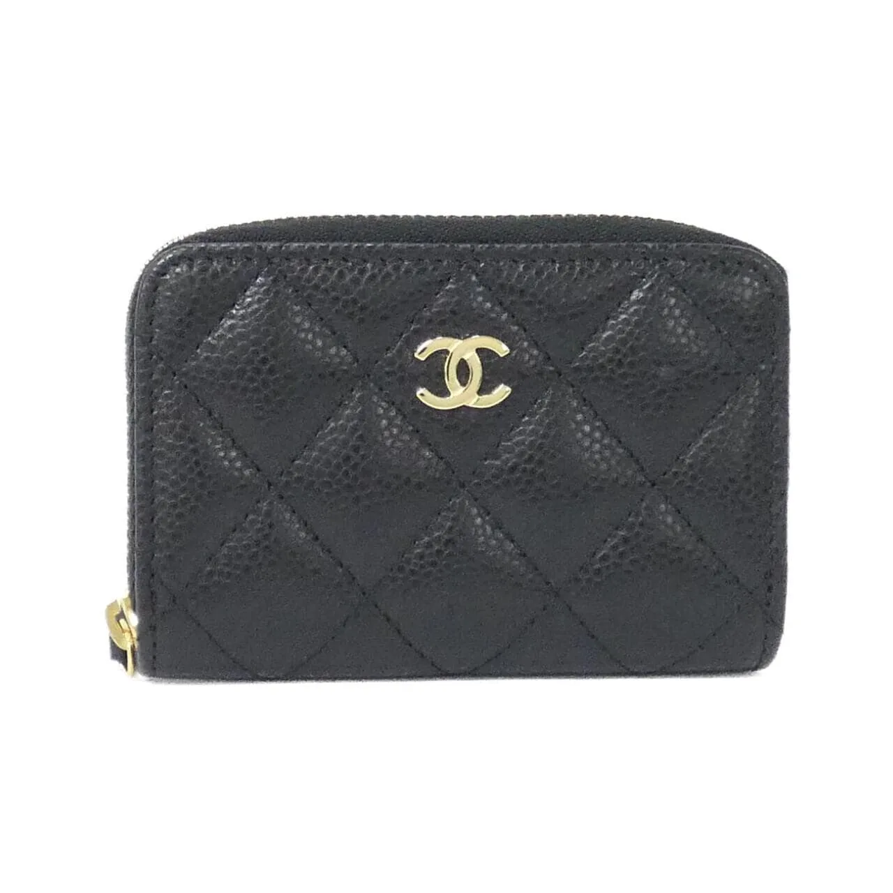 CHANEL Timeless Classic AP0216 Coin Case Grained Calfskin Black