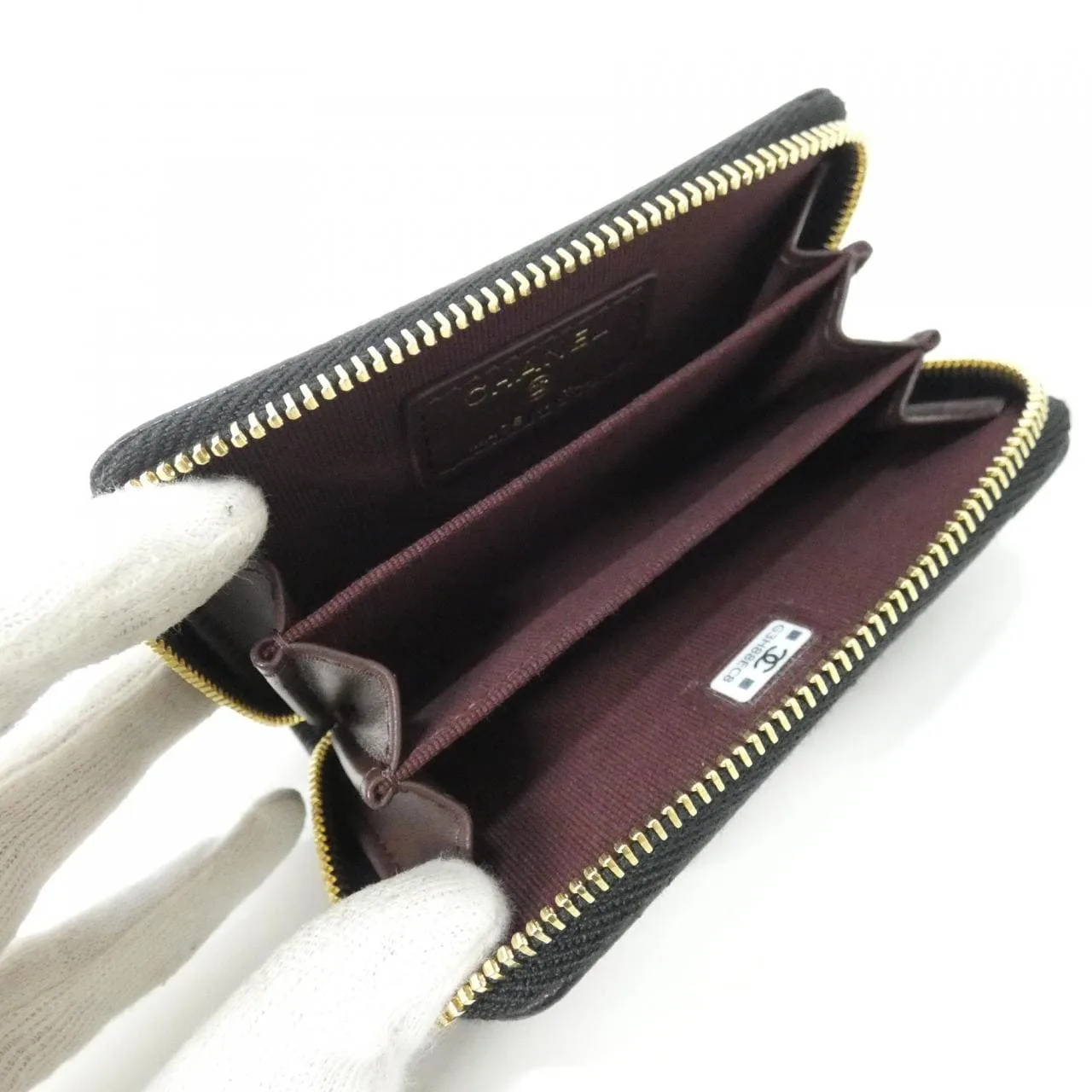 CHANEL Timeless Classic AP0216 Coin Case Grained Calfskin Black Grained Calfskin Rank A - Thumbnail 7