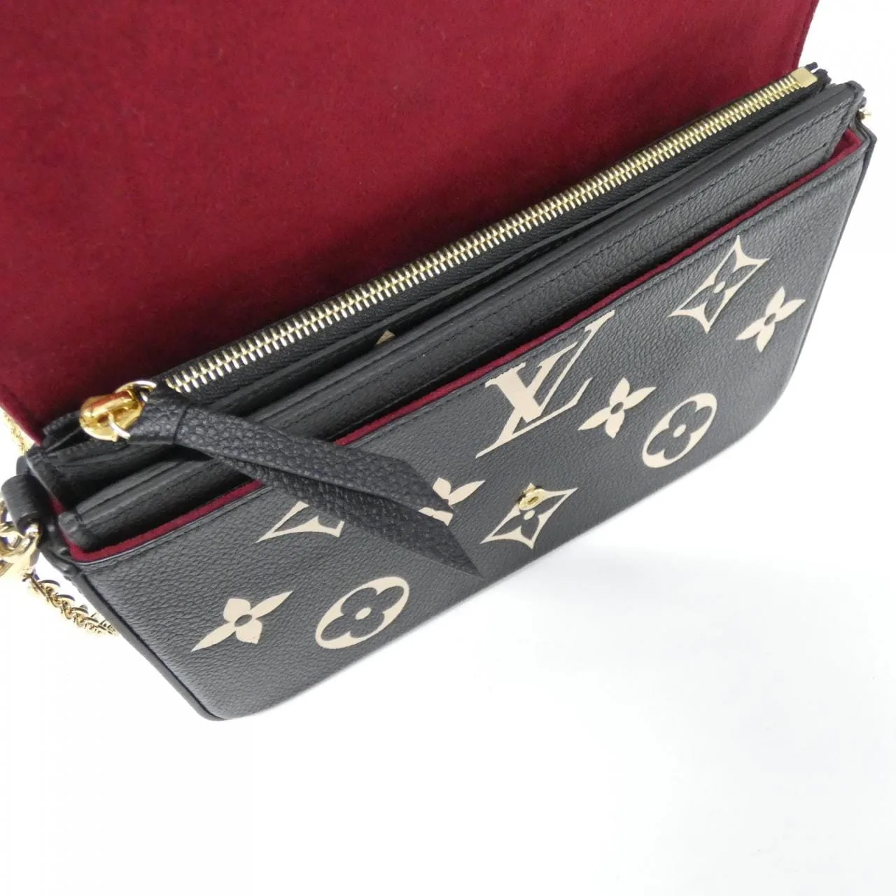 LOUIS VUITTON Pochette M82479 Shoulder Monogram 黑色 Monogram 中古品A - 縮圖 6