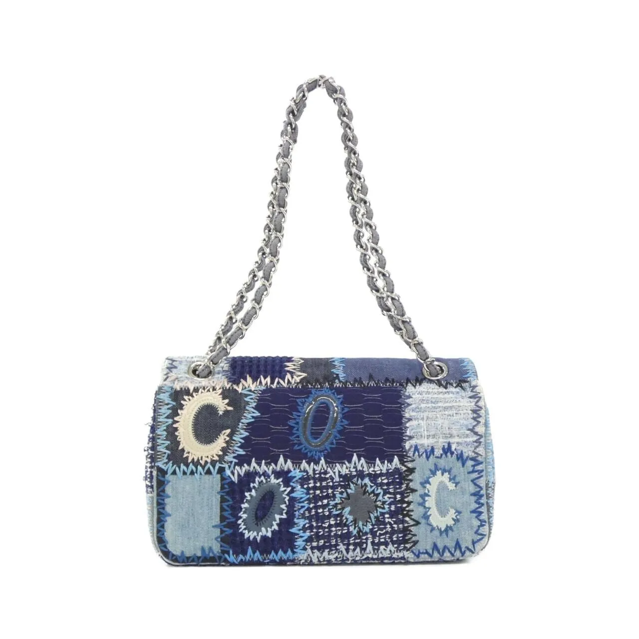 CHANEL 65468 Shoulder Patent Leather Blue Patent Leather Rank A - Thumbnail 2