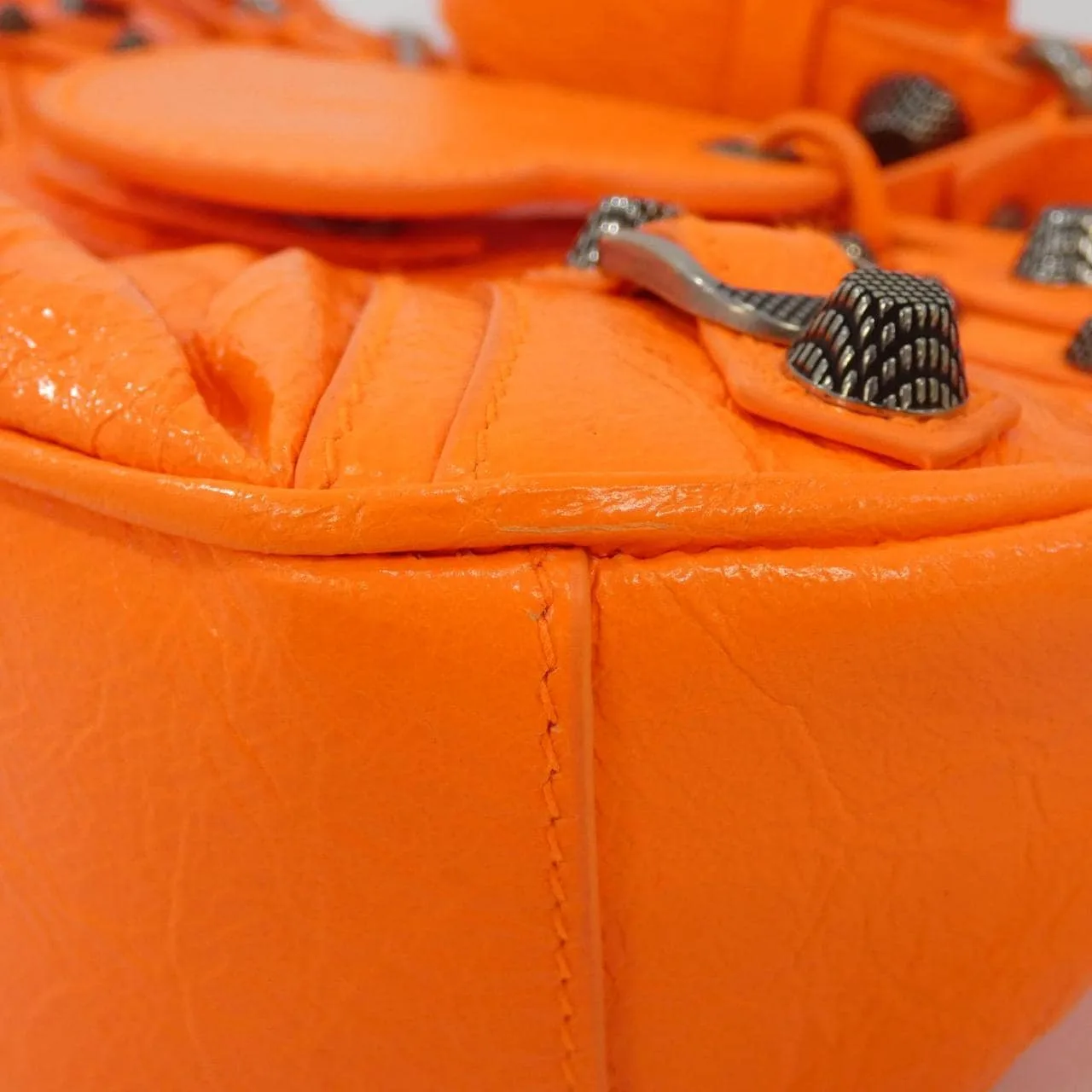 BALENCIAGA Le Cagole 671309 1VGUY Shoulder Lambskin Black Lambskin Rank A - Thumbnail 3