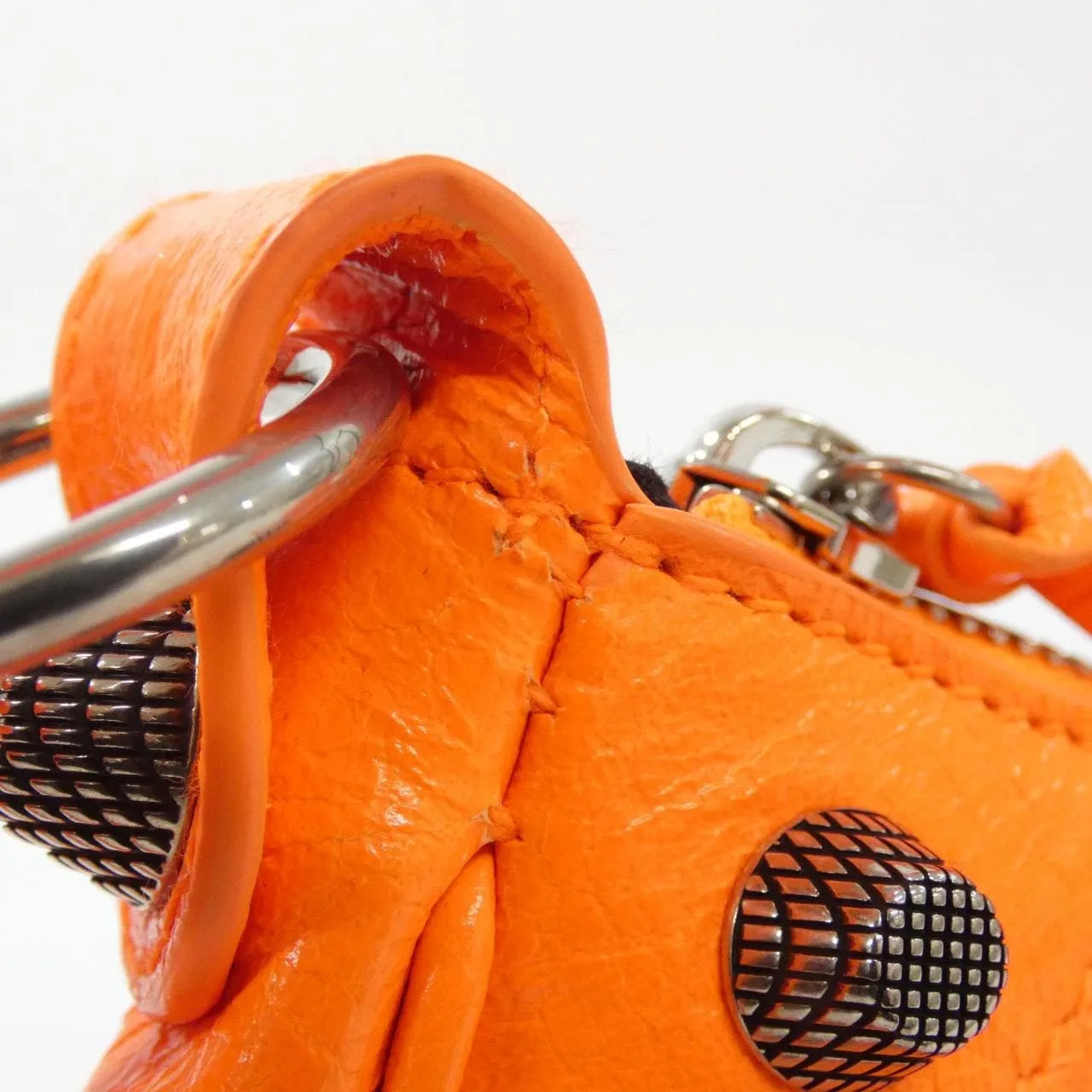 BALENCIAGA Le Cagole 671309 1VGUY Shoulder Lambskin Black Lambskin Rank A - Thumbnail 4